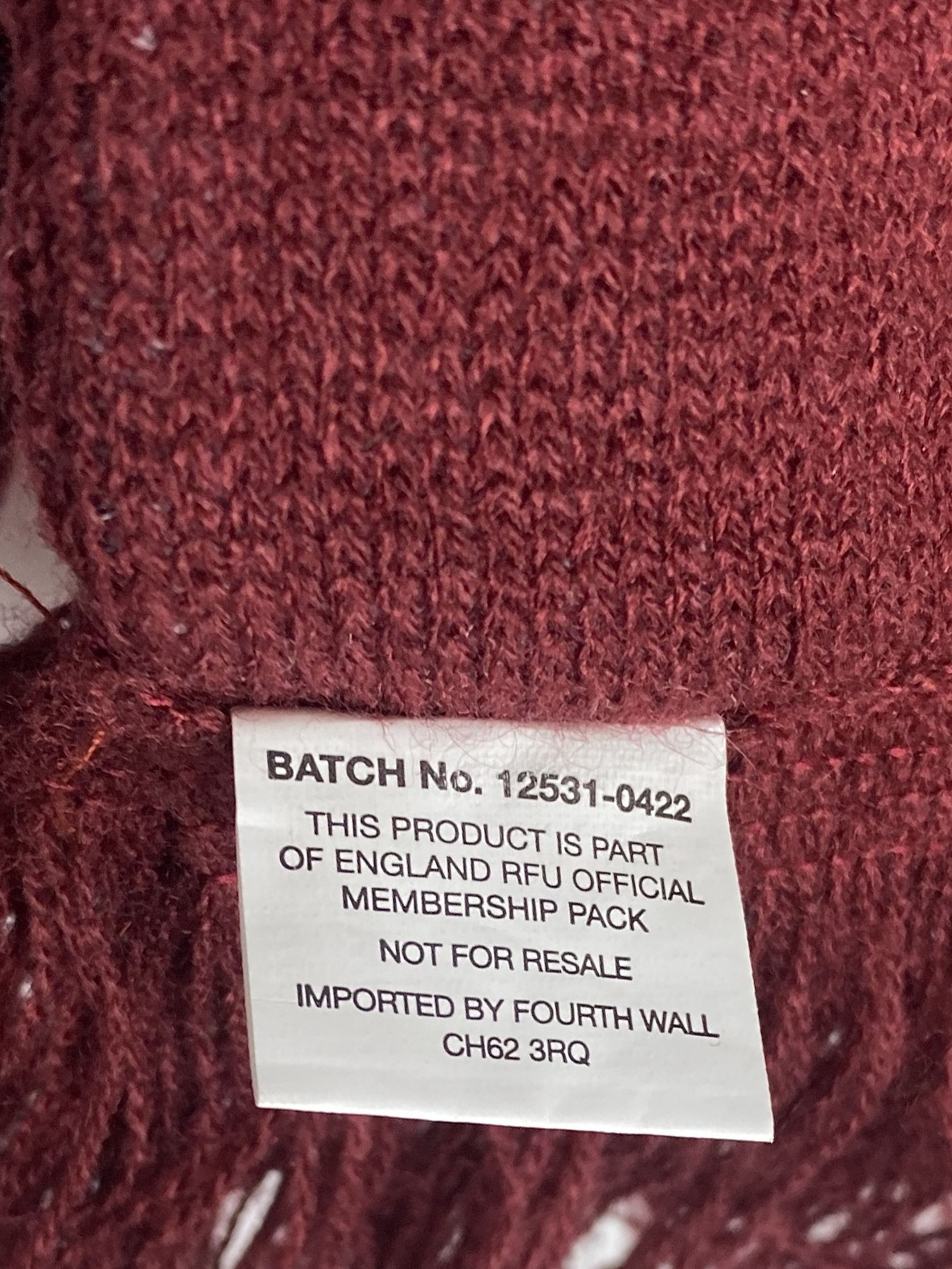 Vintage Vintage ENGLAND RUGBY Overprint Warm Scarf M Size ONE SIZE - 7 Thumbnail