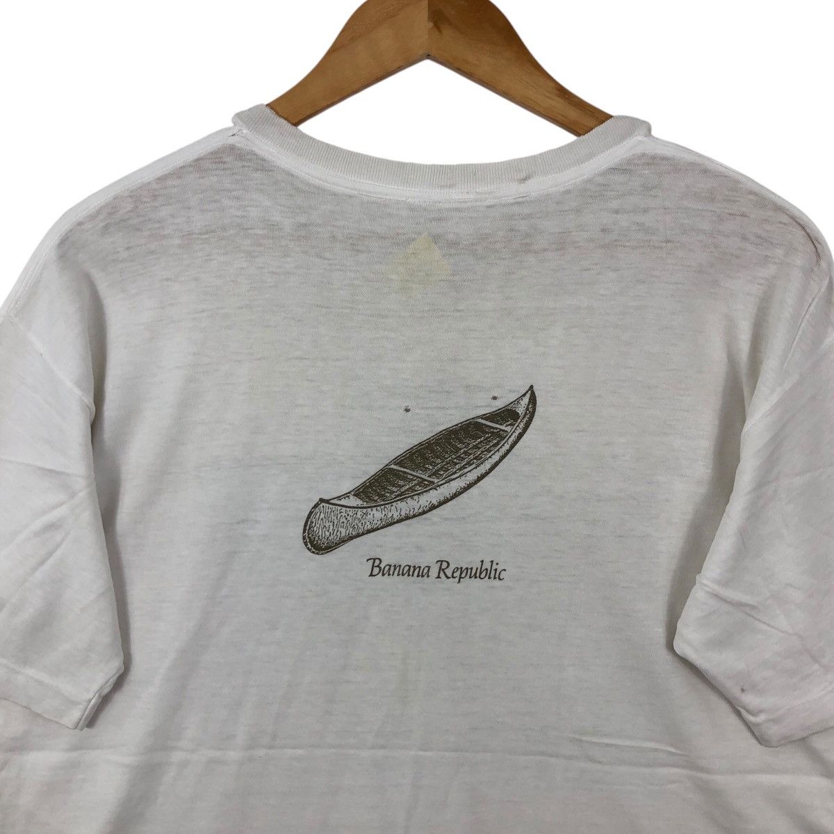 Banana Republic Trashed! Vintage 80s BANANA REPUBLIC Photoprint T Shirt Size US M / EU 48-50 / 2 - 4 Thumbnail