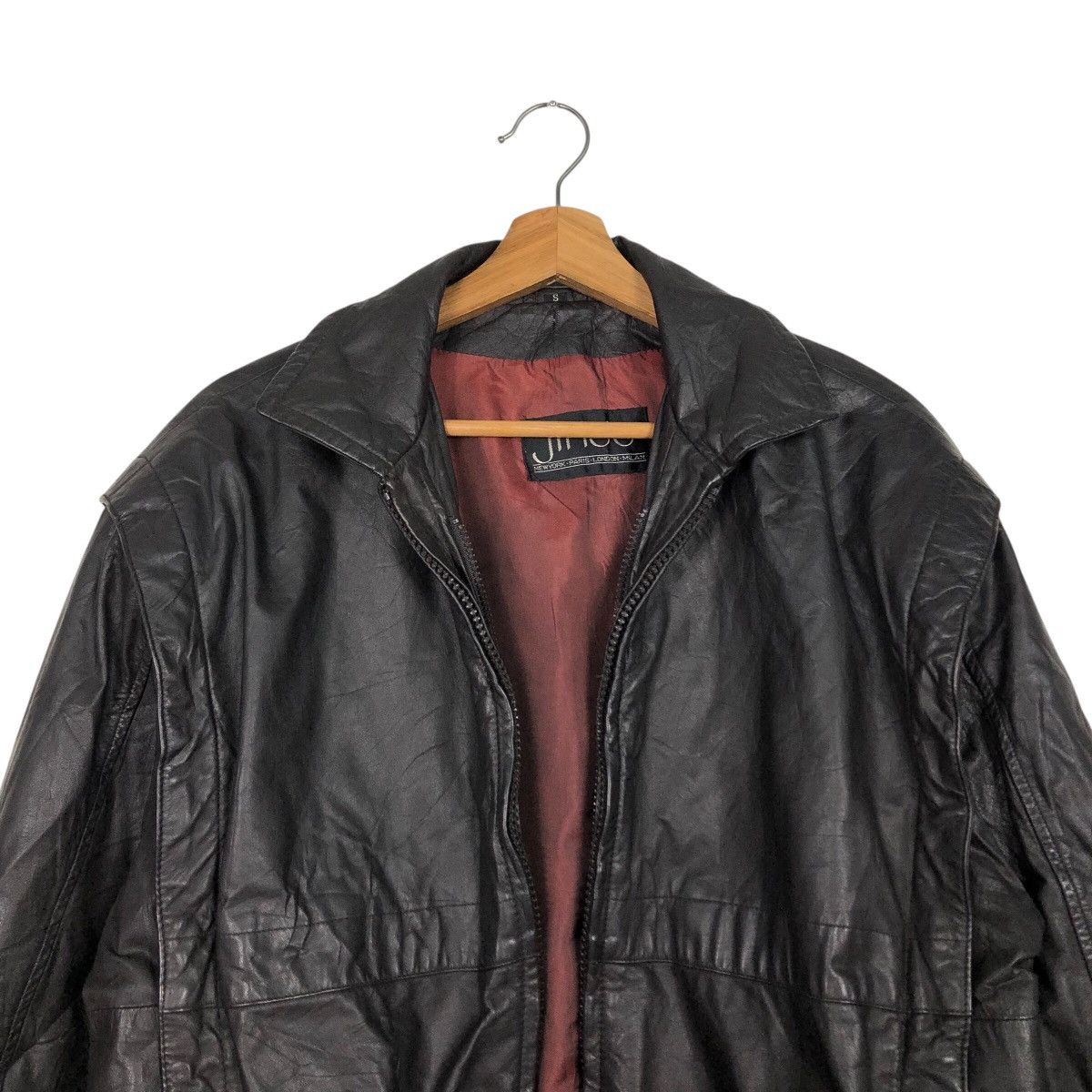 Japanese Brand 📌Vintage Biker Leather Jacket Jindo Blanket Issey Miyake Size US S / EU 44-46 / 1 - 3 Thumbnail