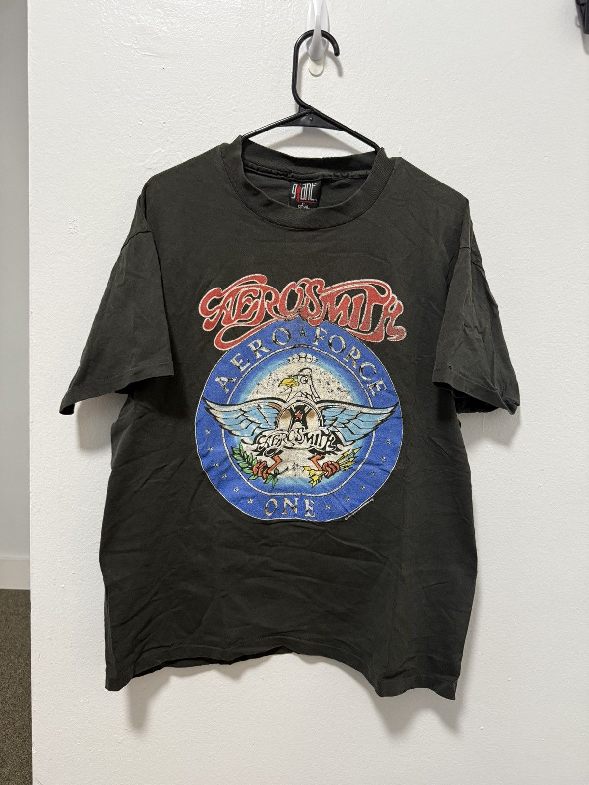 Giant 1993 Single-stitch Aerosmith tour band tee Size US XL / EU 56 / 4 - 1 Thumbnail