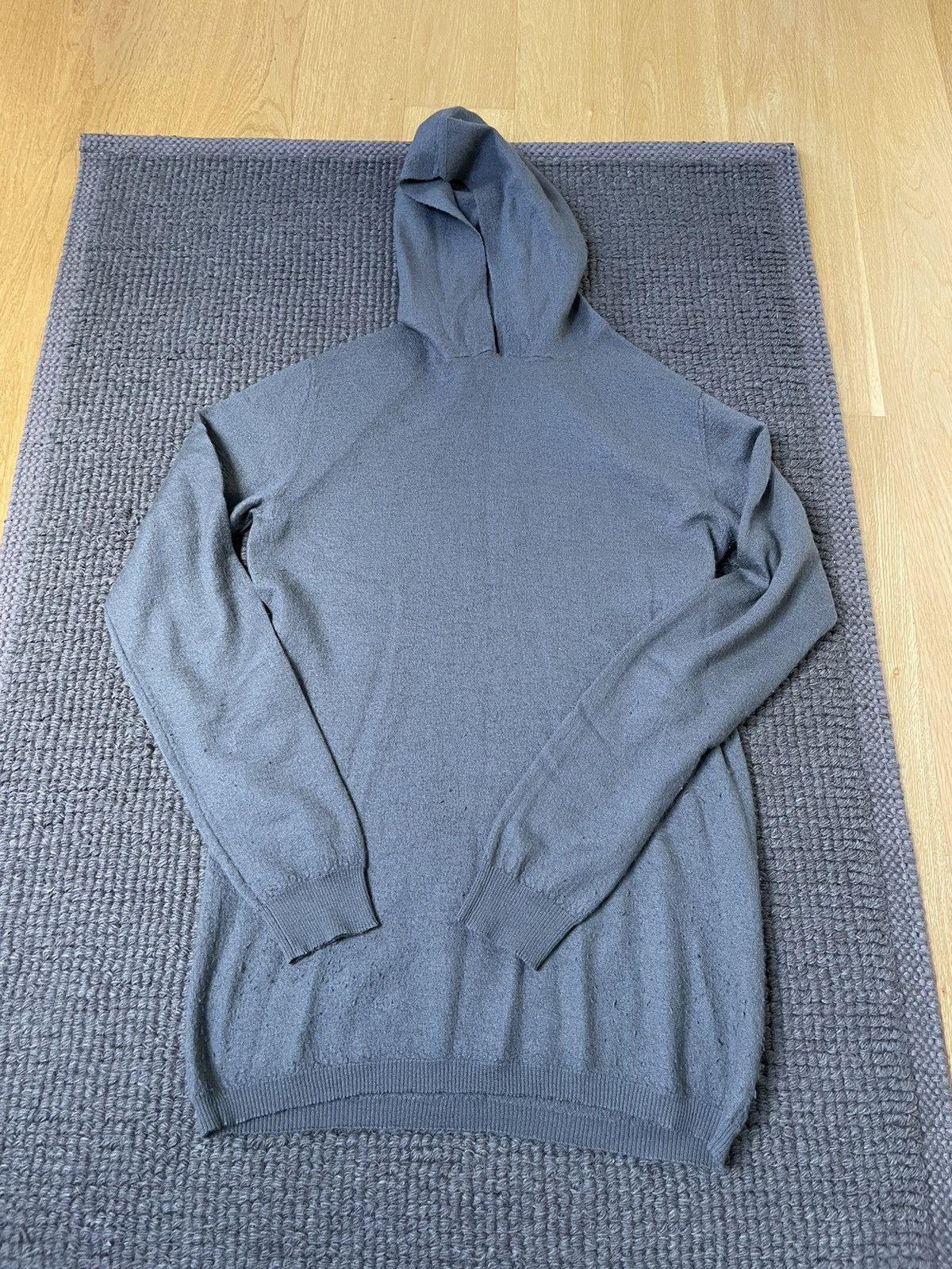 Rick Owens Rick Owens boiled cashmere hoodie | Grailed