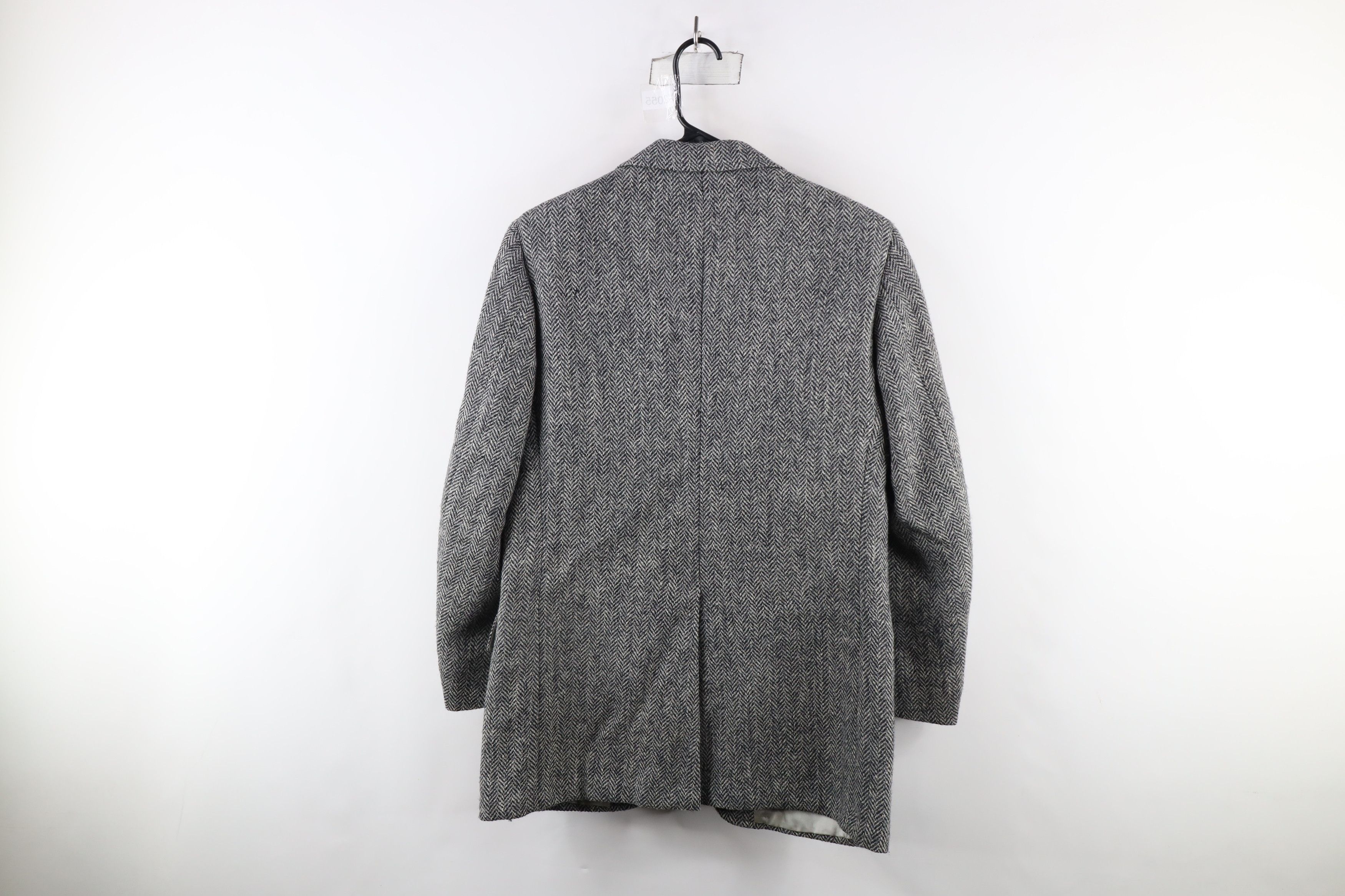 Vintage Vintage 60s Rockabilly Tweed Herringbone Suit Coat Jacket Size US M / EU 48-50 / 2 - 13 Thumbnail