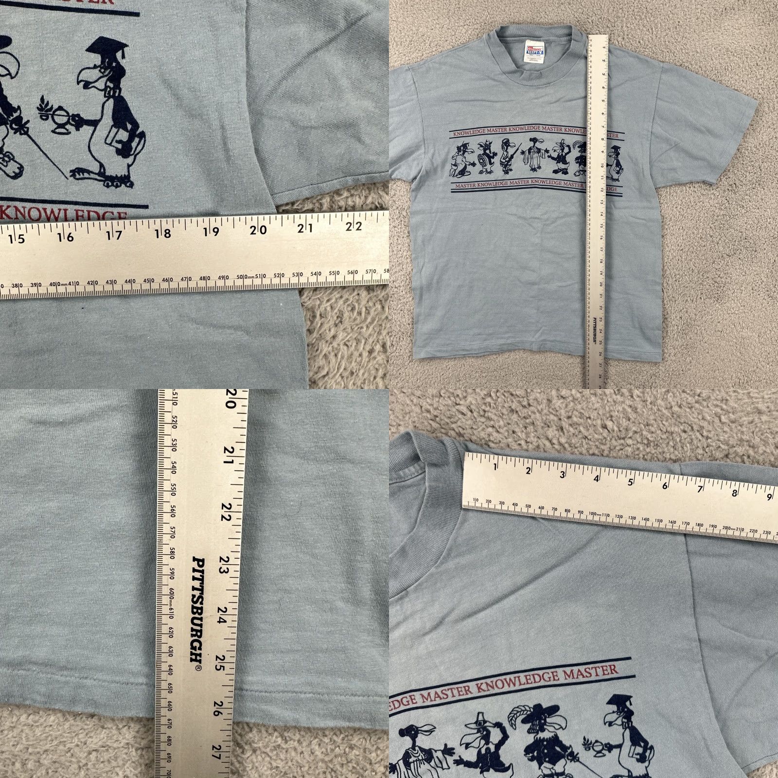Hanes VINTAGE Hanes Beefy-T Blue L Short Sleeve T Shirt USA Made 90s 1996 National Champs Mens Size US L / EU 52-54 / 3 - 8 Thumbnail