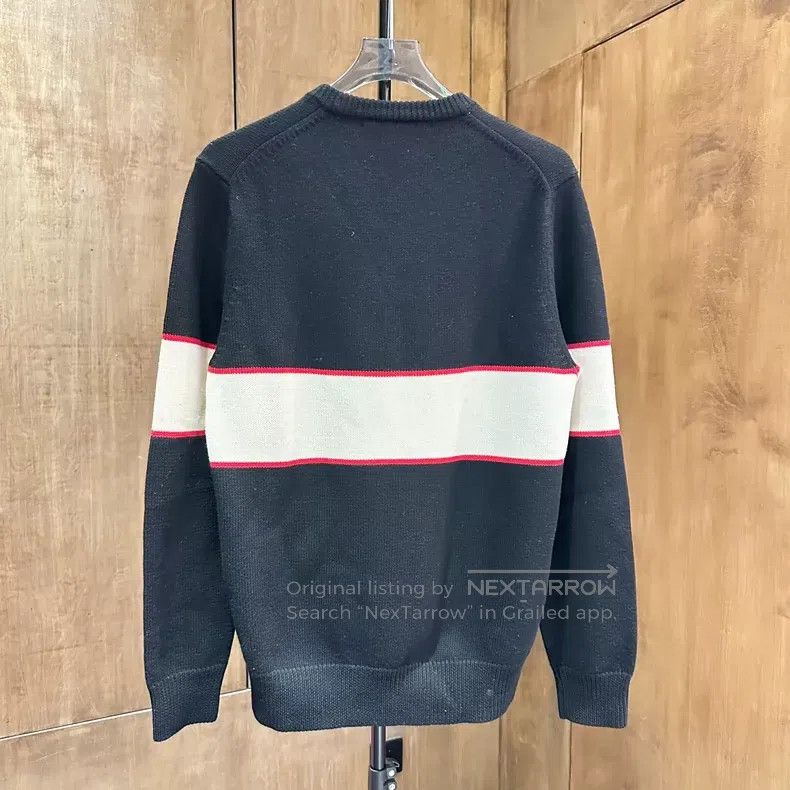 Givenchy Givenchy Black and Red Big Logo Printed Knit Sweater / M Size US M / EU 48-50 / 2 - 2 Thumbnail