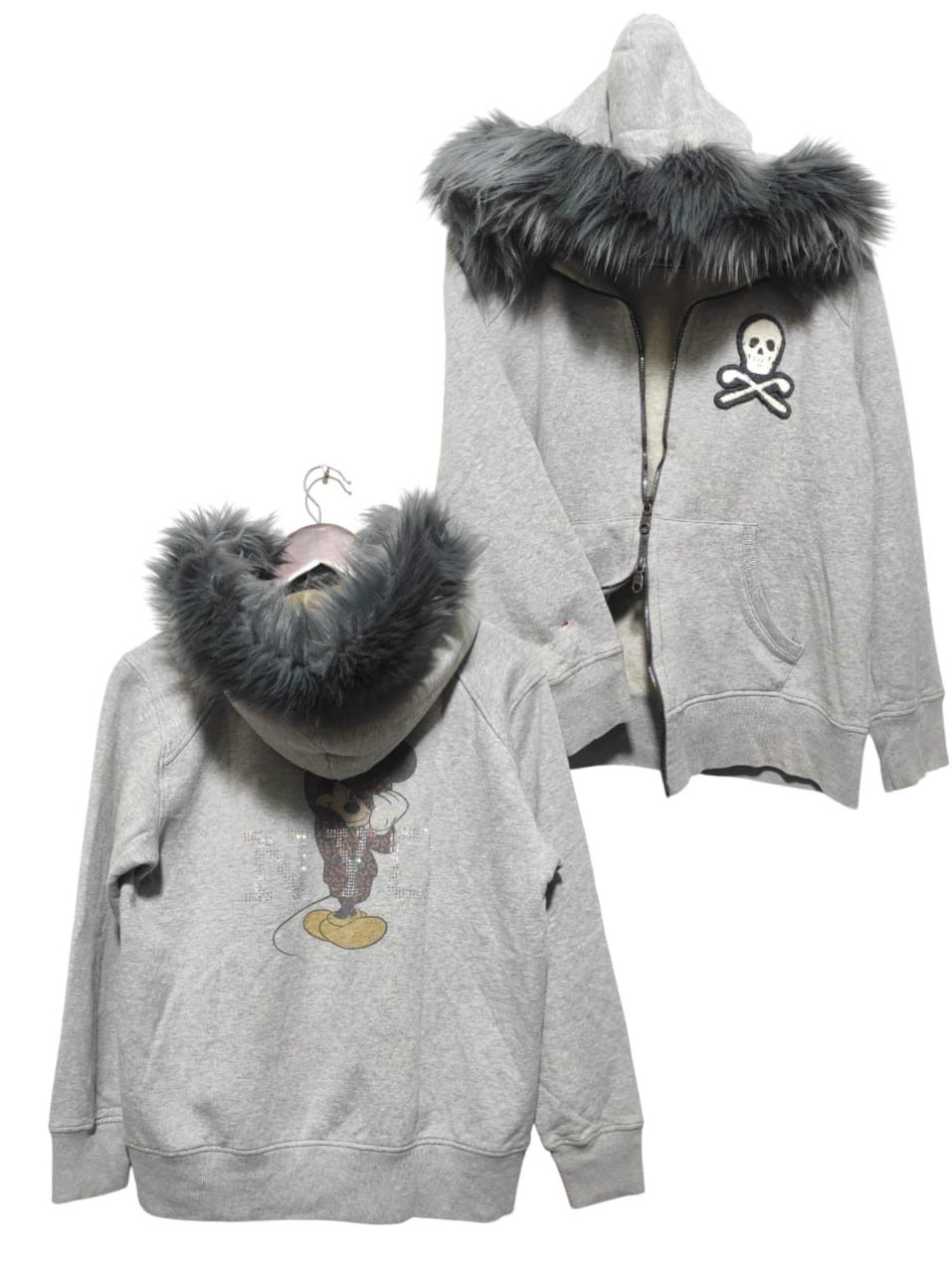 Disney Mark&Lona x Disney Double Zip Fur Hoodie i6w9 LBG style Size US M / EU 48-50 / 2 - 2 Thumbnail