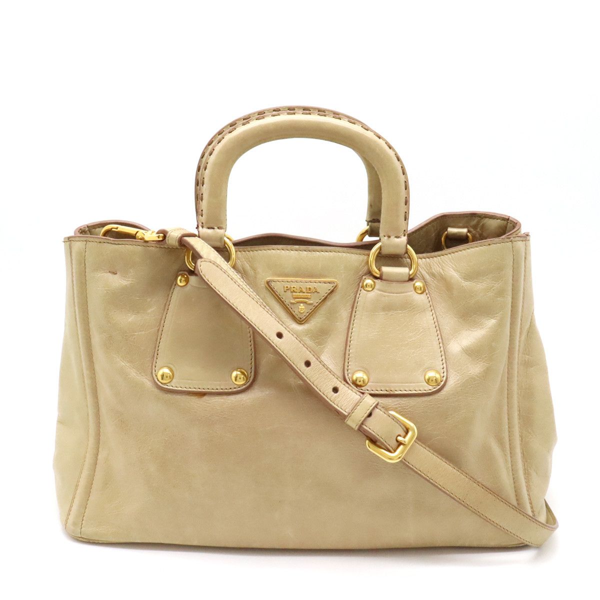 Prada Prada Prada Leather Tote Bag BN2104 Leather Tote Bag BN2104 in Good Condition Size ONE SIZE - 1 Thumbnail