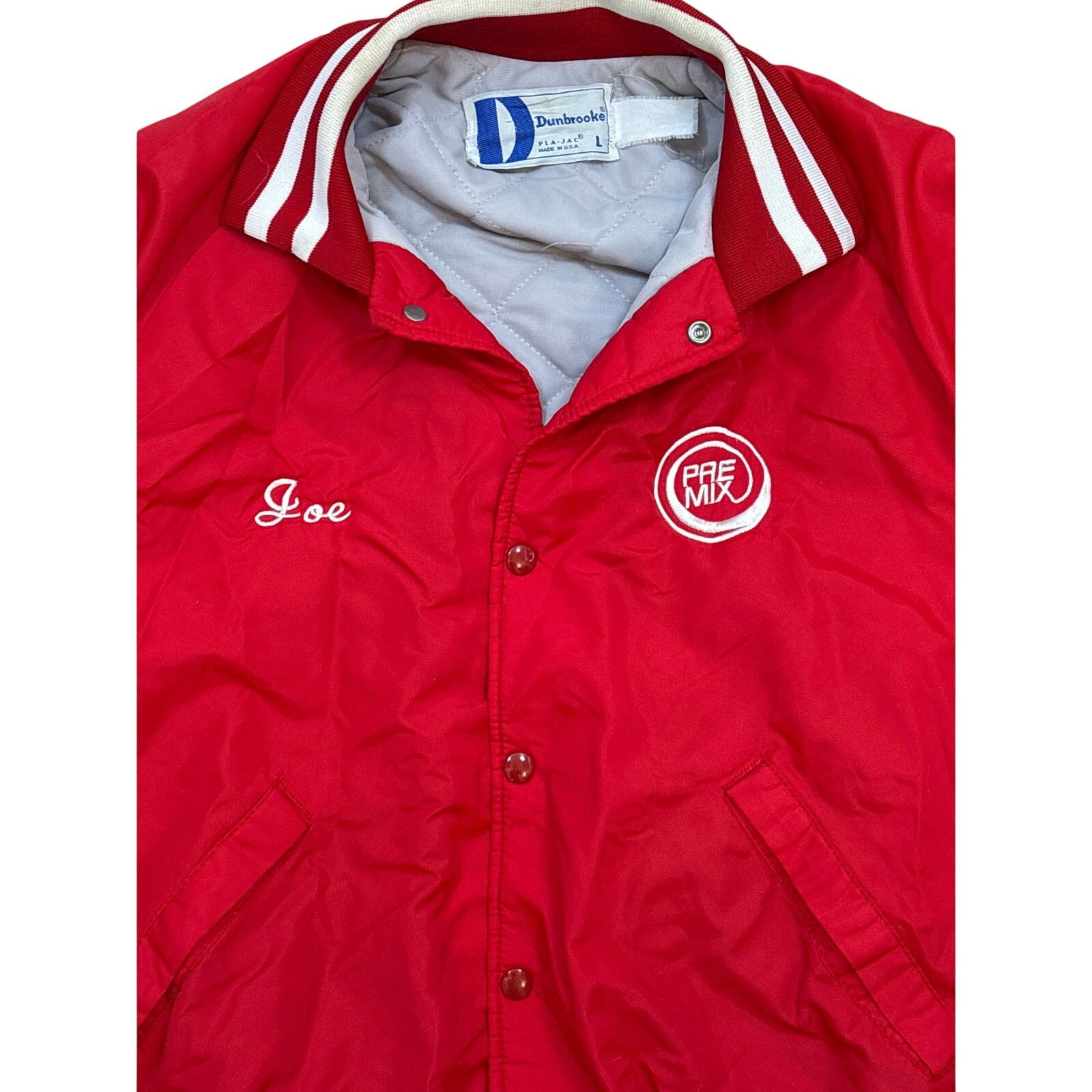 Dunbrooke Vintage 80s Dunbrooke Varsiry Nylon Jacket “Joe” PLA-JAC L Size US L / EU 52-54 / 3 - 2 Thumbnail