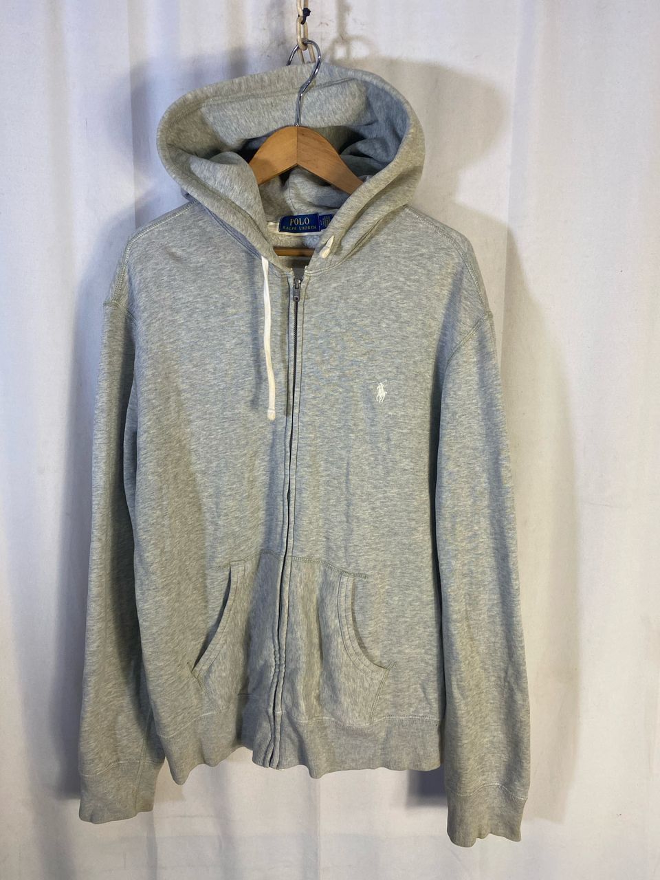 Polo Ralph Lauren × Vintage Vintage polo Ralph Lauren small logo talon zipper hoodie Size US L / EU 52-54 / 3 - 2 Thumbnail