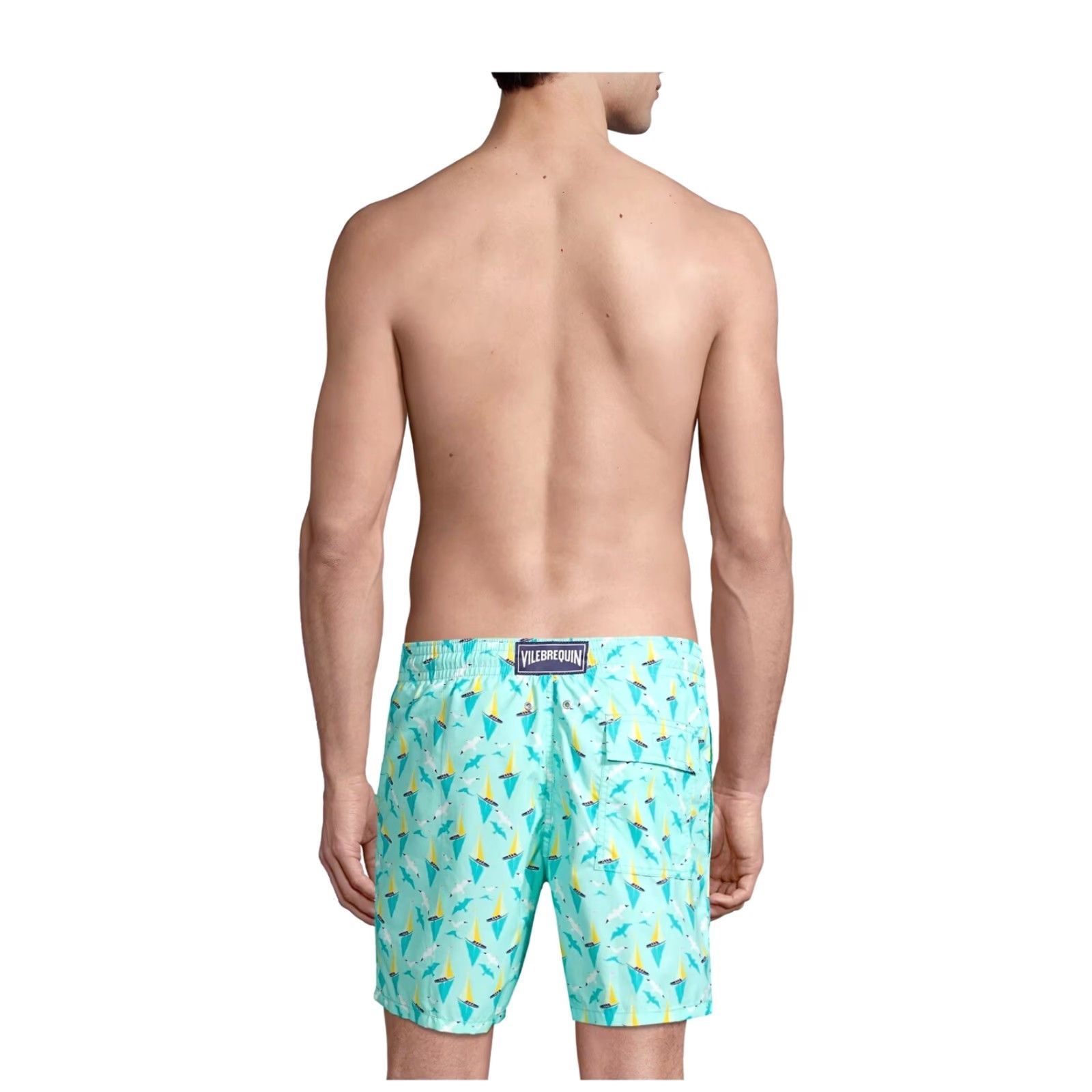 Vilebrequin Vilebrequin Bateaux Sur L'eau Moorea Trunks Lagon XXL W/Dustbag - Beach, Tropical, Multicolor, 50/50 Cotton-Poly Short Trunks Men, Quick Dry Size US 39 - 2 Thumbnail