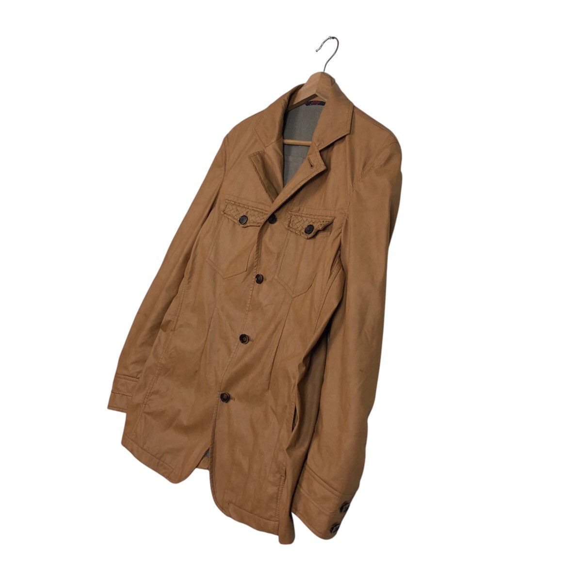 Alexander Julian × Japanese Brand 📌Vintage Biker Leather Jacket Alexander Julian Blanket Size US L / EU 52-54 / 3 - 3 Thumbnail