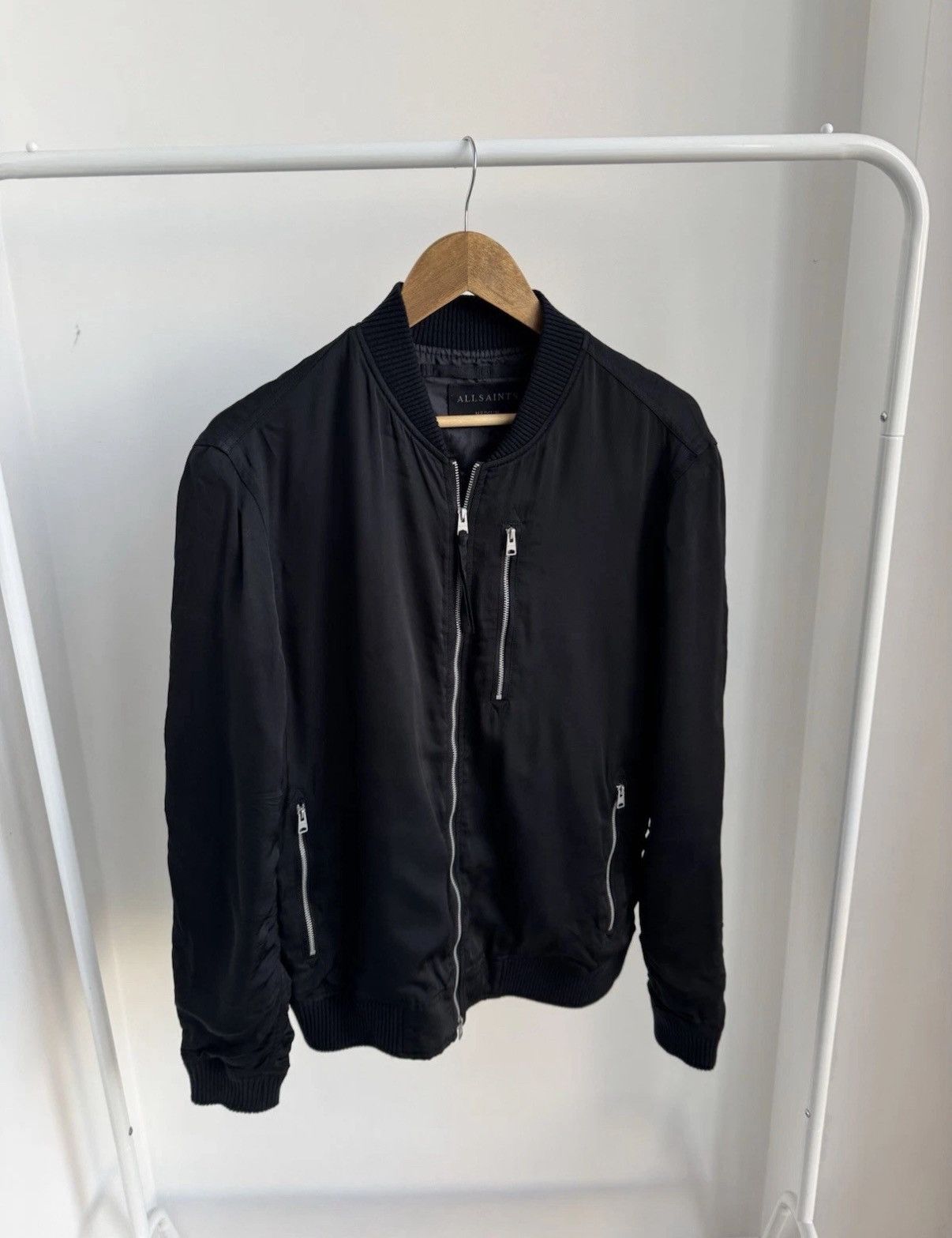 Allsaints All saints Polyester Nova Bomber Black Men’s Jacket Size M Size US M / EU 48-50 / 2 - 2 Thumbnail