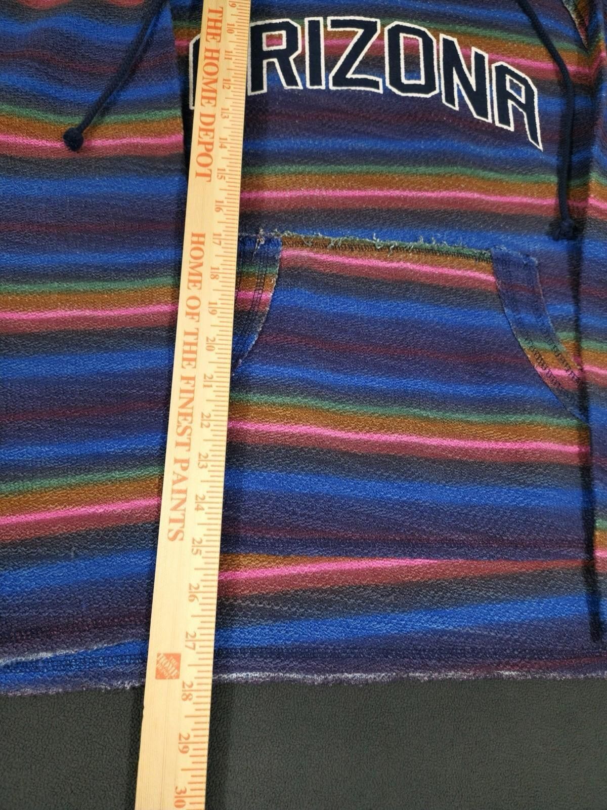 Other Arizona Baja Hoodie Pullover Striped Multicolor Kangaroo XL Size XL / US 12-14 / IT 48-50 - 2 Thumbnail