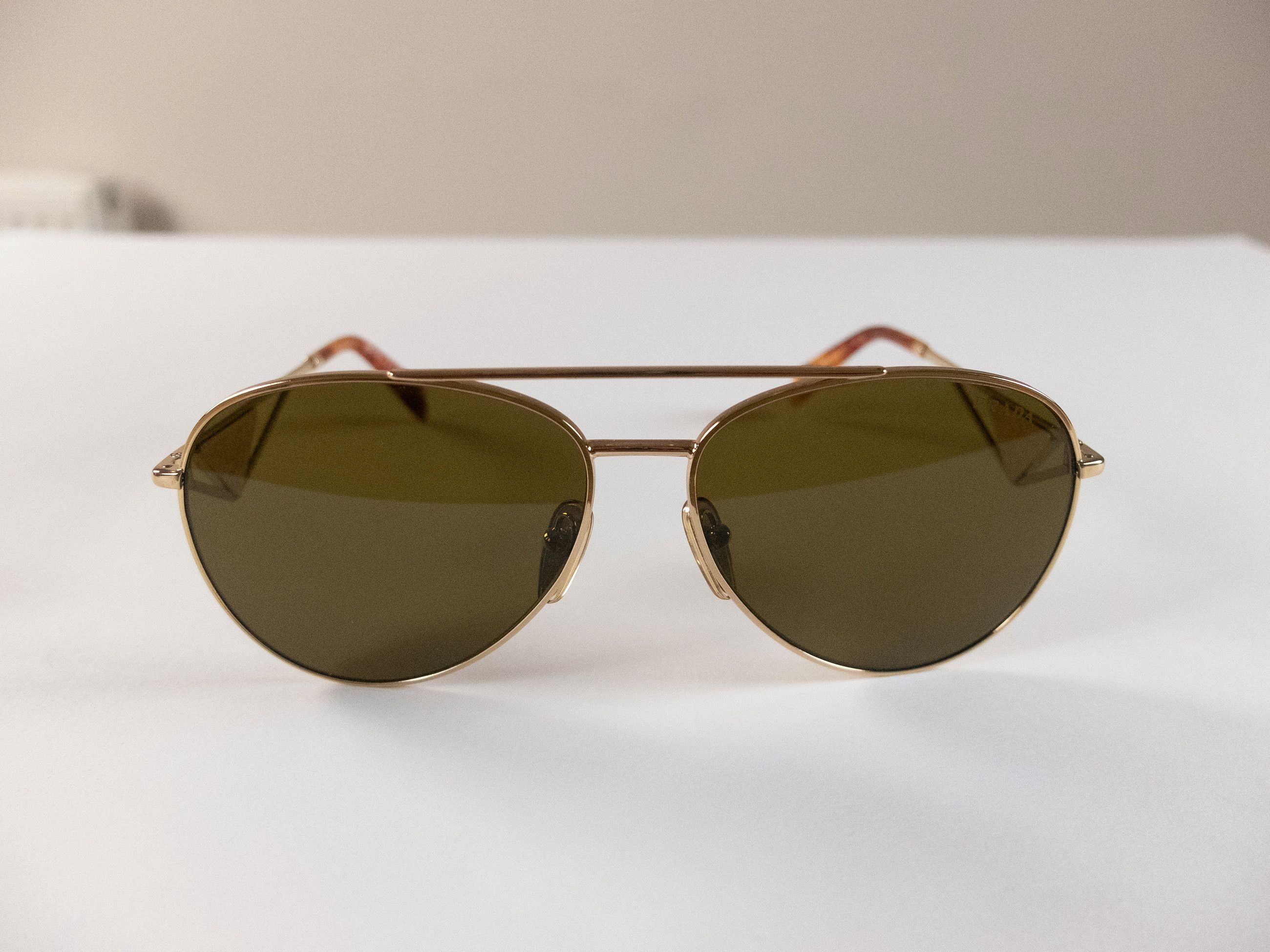 Prada PRADA gold tone metal aviator frame sunglasses authentic Size ONE SIZE - 5 Thumbnail