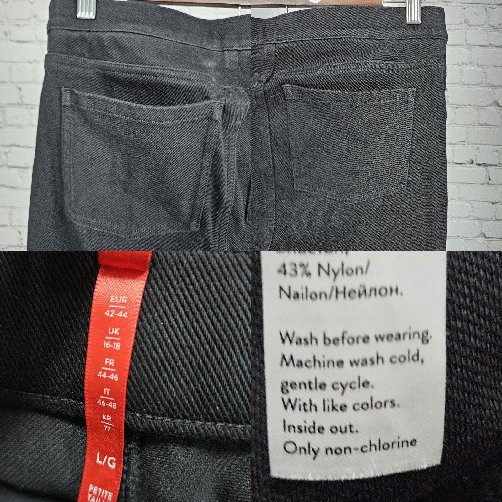Spanx Spanx Black High Rise Slimming Stretch Cropped Jegging Leggings L Women Size 36" / US 14 / IT 50 - 9 Thumbnail