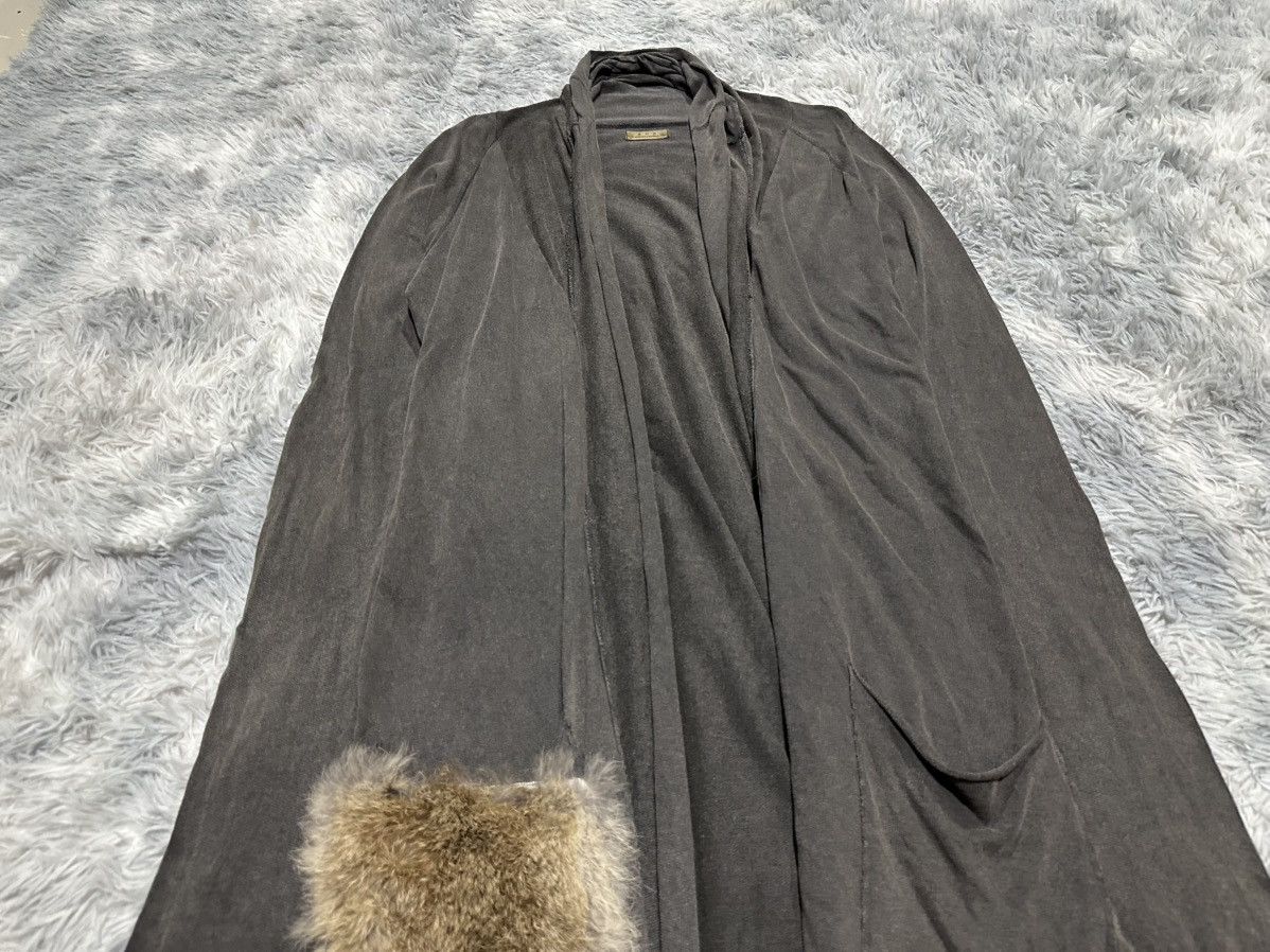 GOA 🔥Y2K Archived Goa Fur Pocket Long Cardigan Shawl Collar Size US XL / EU 56 / 4 - 6 Thumbnail
