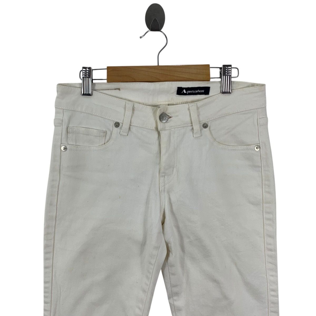 Aquascutum AQUASCUTUM Japanese Brand Slim Fit Denim Jeans Pants Size 28" / US 6 / IT 42 - 3 Thumbnail