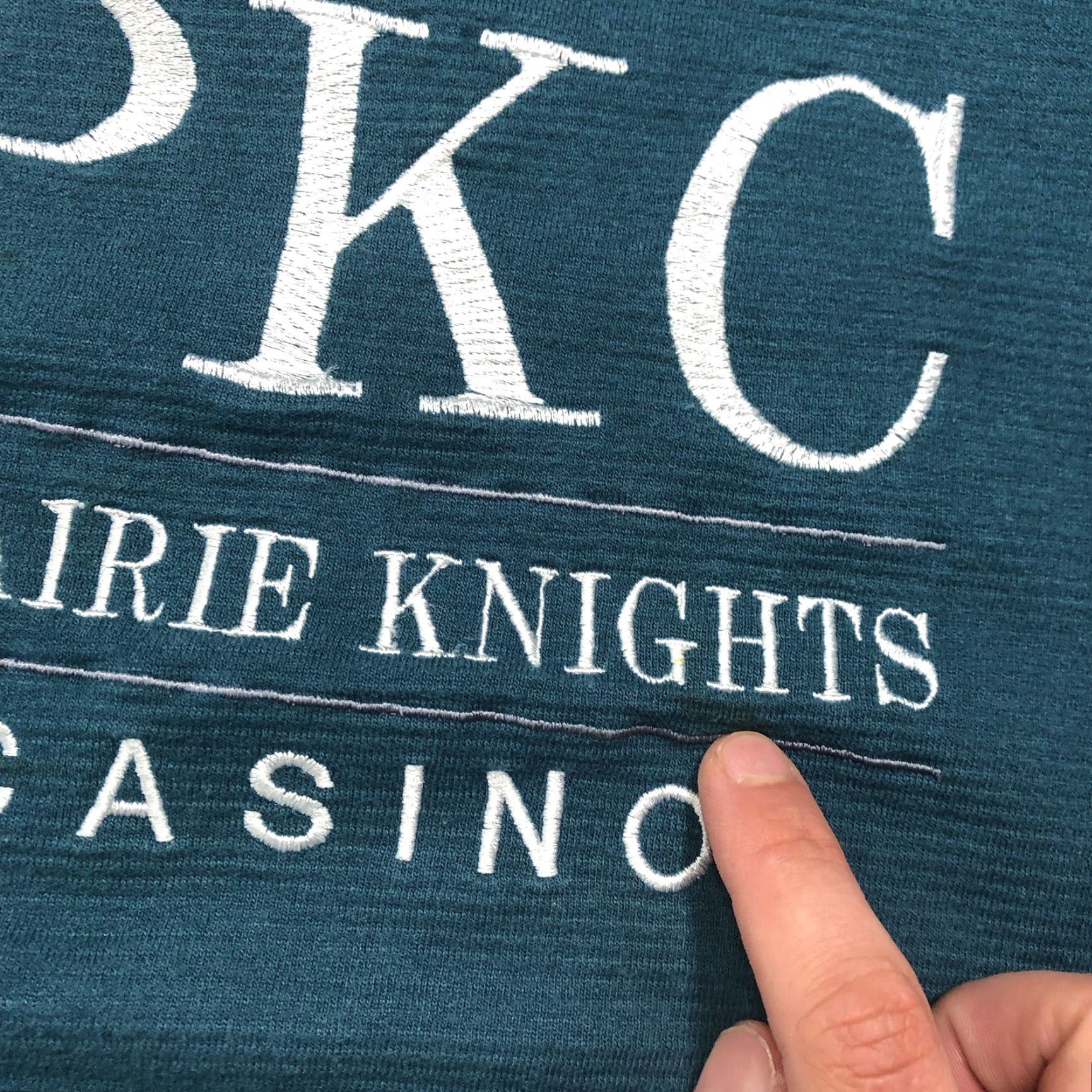 Jerzees VINTAGE Jerzees Prairie Knights Casino Long Sleeve Crewneck Sweatshirt L Men Green Shirt Pullover Vintage 90s Casino Theme Mens Size US L / EU 52-54 / 3 - 4 Thumbnail
