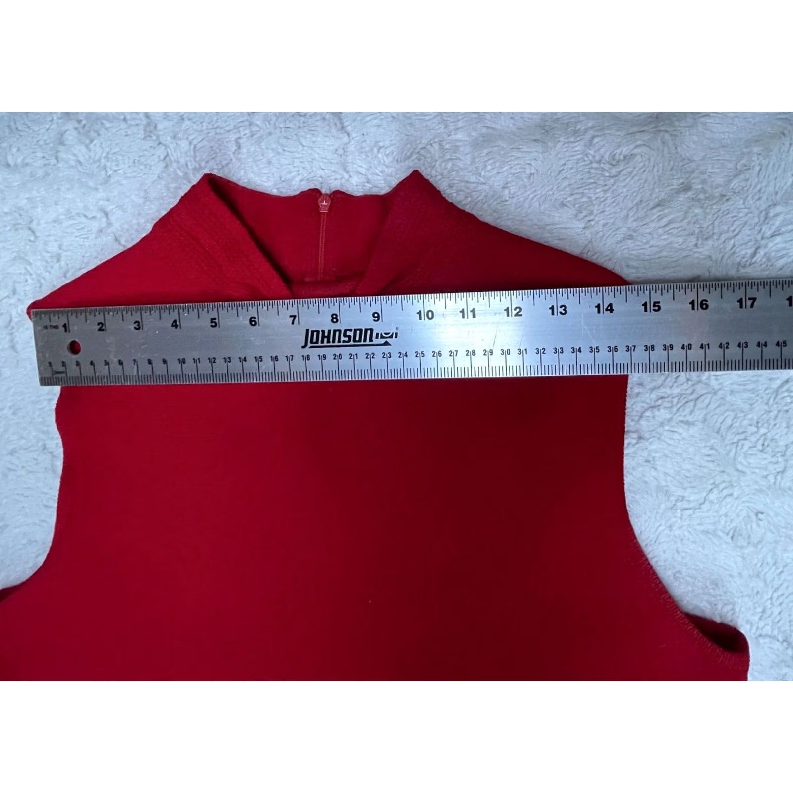 St. John St. John Collection by Marie Gray Mock Neck Sleeveless Knit Sweater Red Medium Size M / US 6-8 / IT 42-44 - 3 Thumbnail
