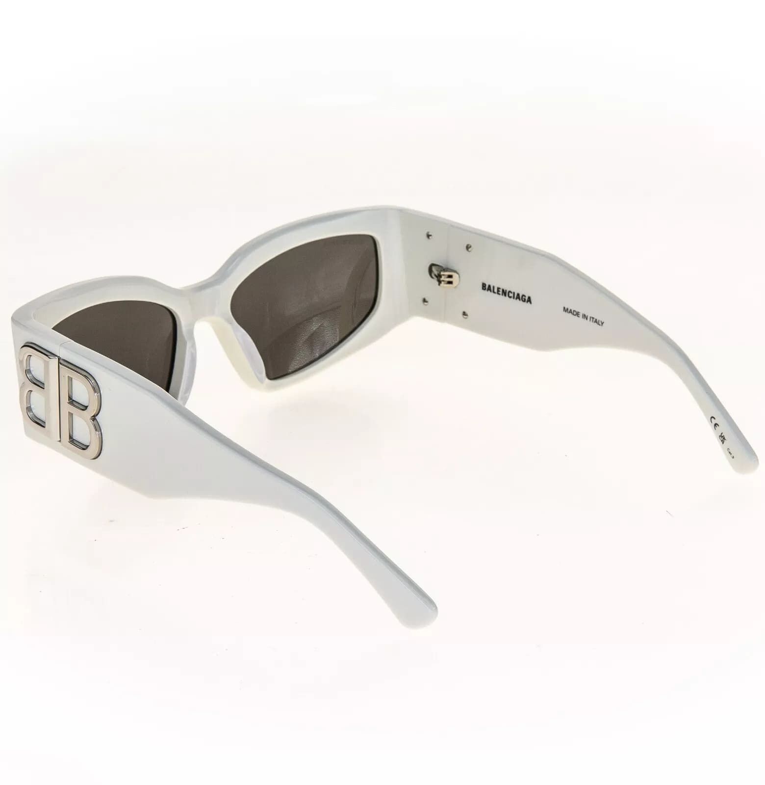 Balenciaga BALENCIAGA BOSSY Cat 0321 White Fashion Sunglass BB0321S 005 Size ONE SIZE - 6 Thumbnail