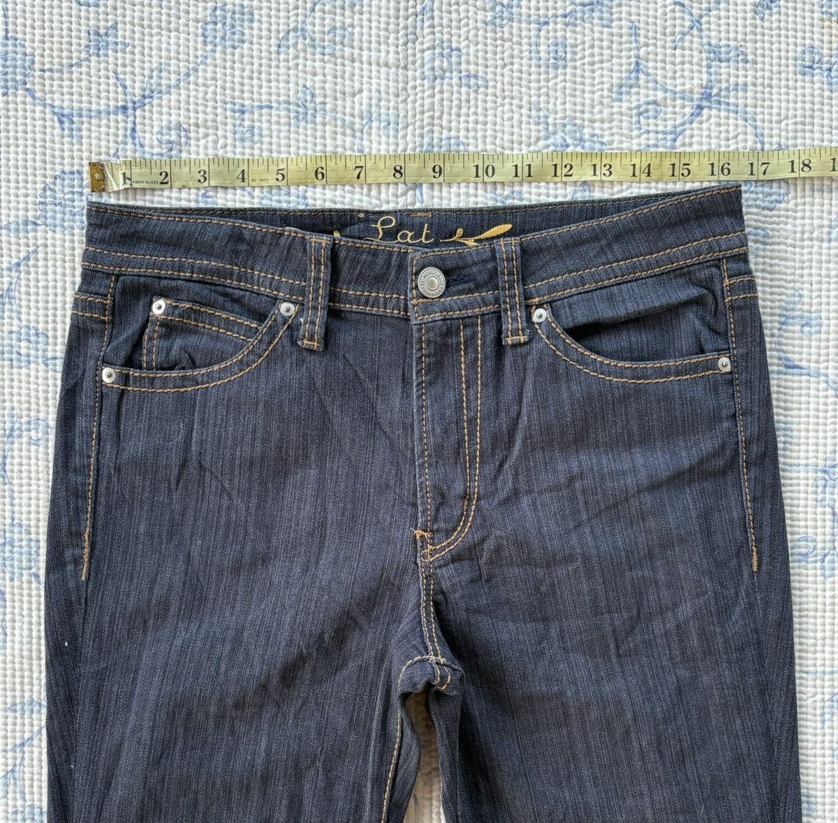 Other Lat International World Jeans Streetwear Flared Denim Size US 33 - 2 Thumbnail
