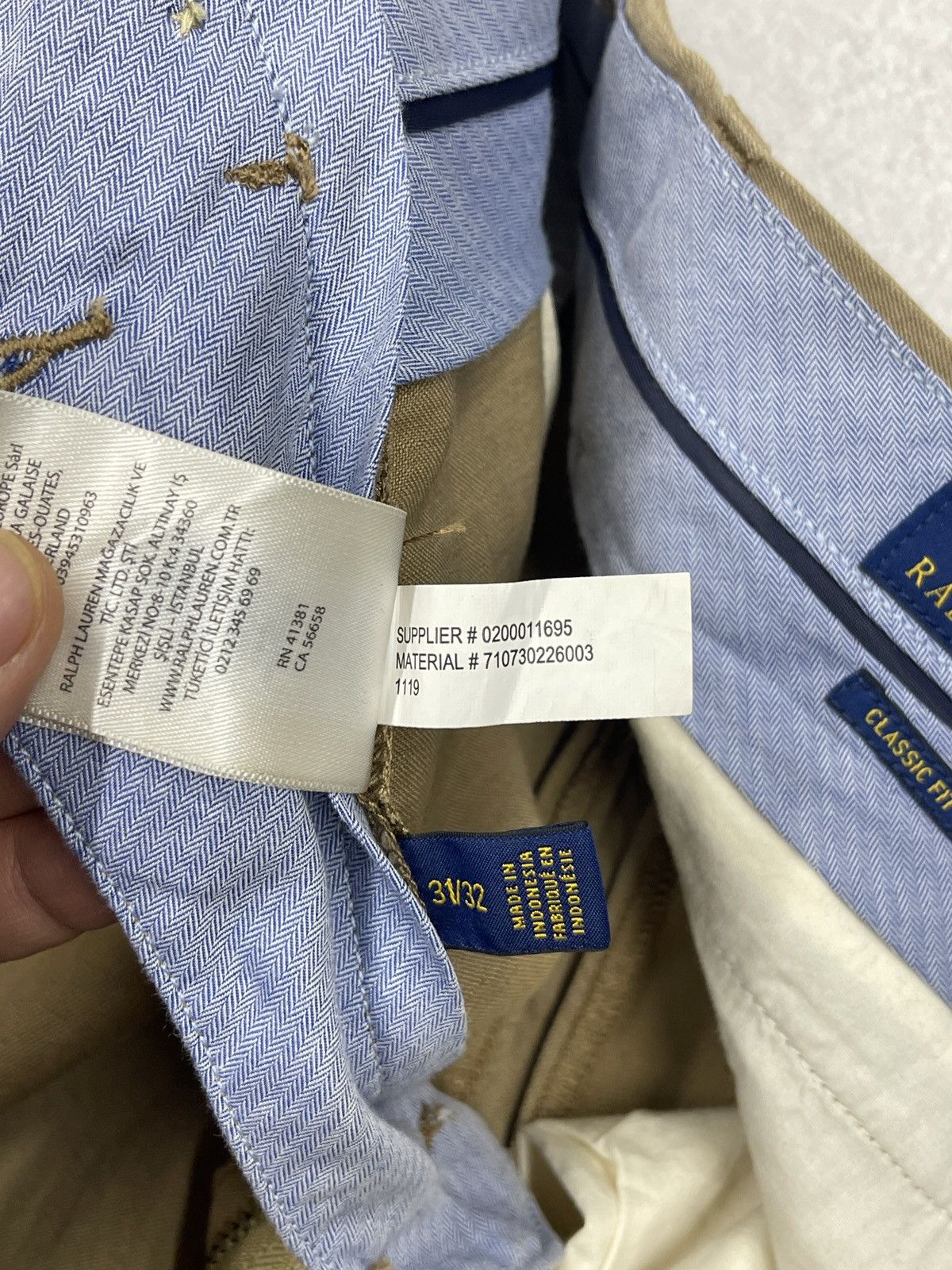 Polo Ralph Lauren Mens Polo Ralph Lauren Linen Pants Beige Size US 31 - 12 Thumbnail