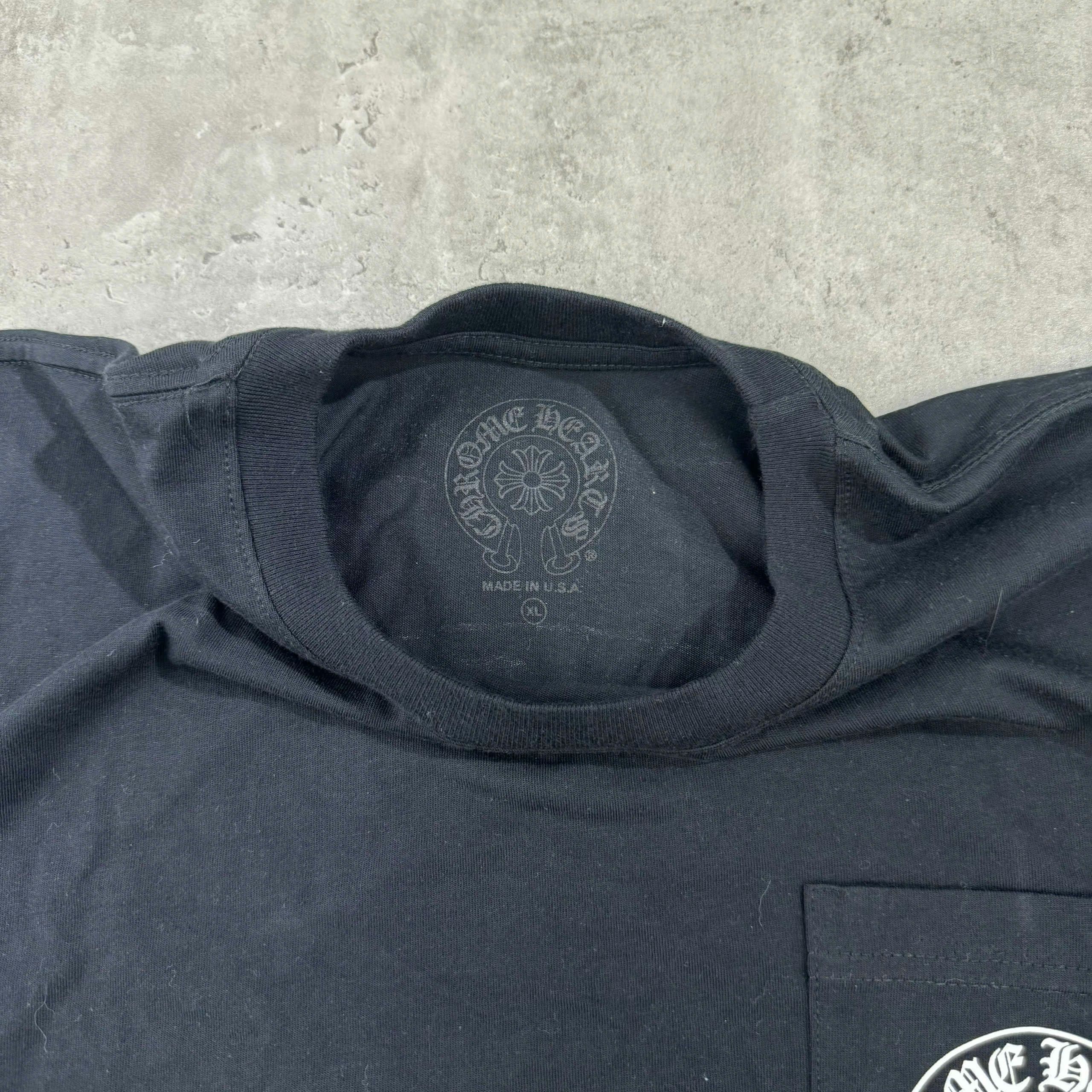 Chrome Hearts Chrome Hearts Black Tee Horseshoe Size US XL / EU 56 / 4 - 6 Thumbnail