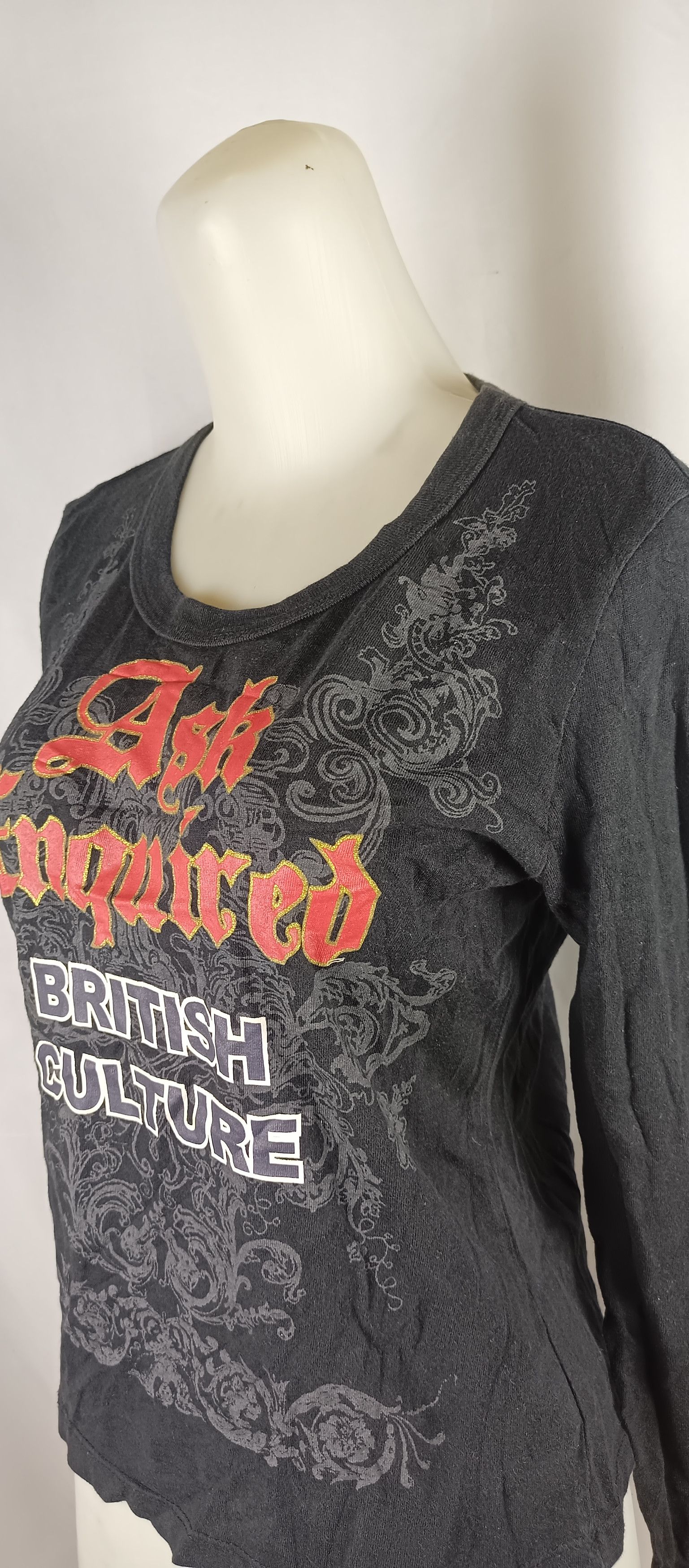 Japanese Brand × Le Grande Bleu (L.G.B.) ASK ENQUIRED British Culture Black Long Sleeve Tsirt Size M / US 6-8 / IT 42-44 - 17 Thumbnail