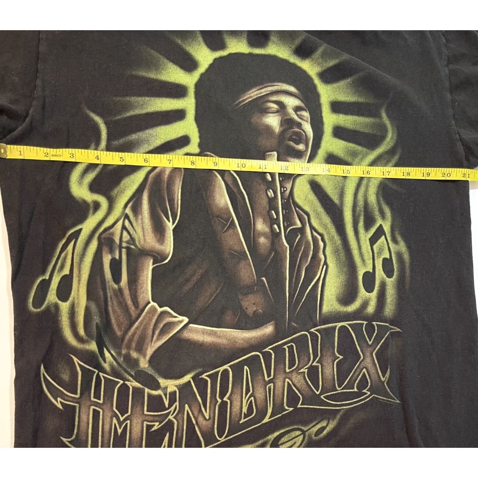 Vintage VINTAGE Jimi Hendrix T-Shirt Sz L Black All Over Graphic Print 90s Y2K Mens Size US L / EU 52-54 / 3 - 6 Thumbnail