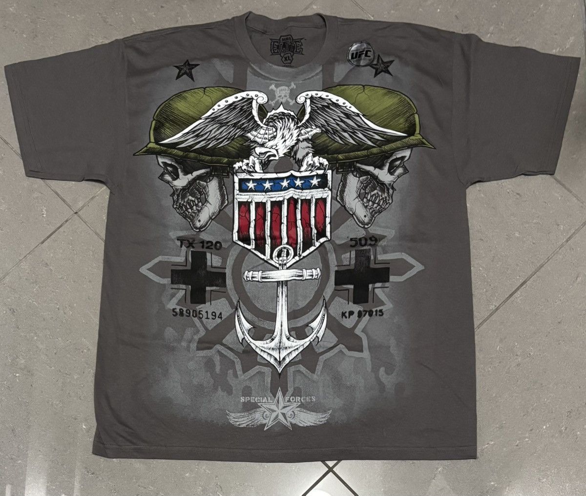 Affliction × Metal Mulisha × Southpole Y2K MMA Elite Short Sleeve Tee with Bold Graphic Size US XL / EU 56 / 4 - 1 Thumbnail