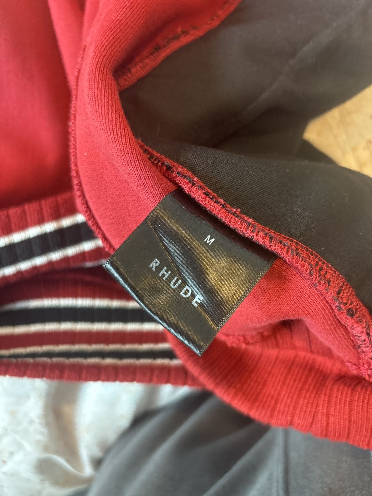 Rhude RHUDE Vintage Red 1/4 Zip Varsity Sweater Size Medium Size US M / EU 48-50 / 2 - 4 Thumbnail