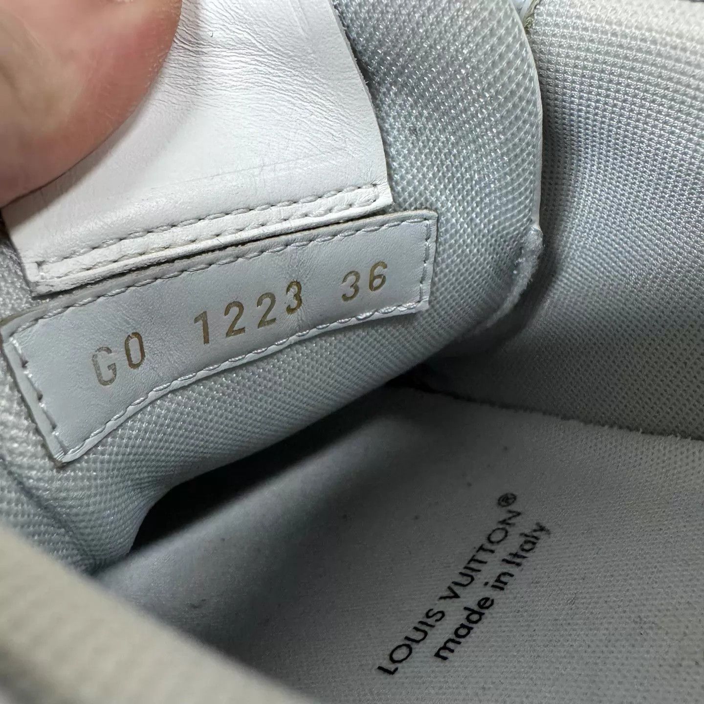 Louis Vuitton LV Trainer White Cement 36 95 New Size US 5.5 / IT 35.5 - 7 Thumbnail