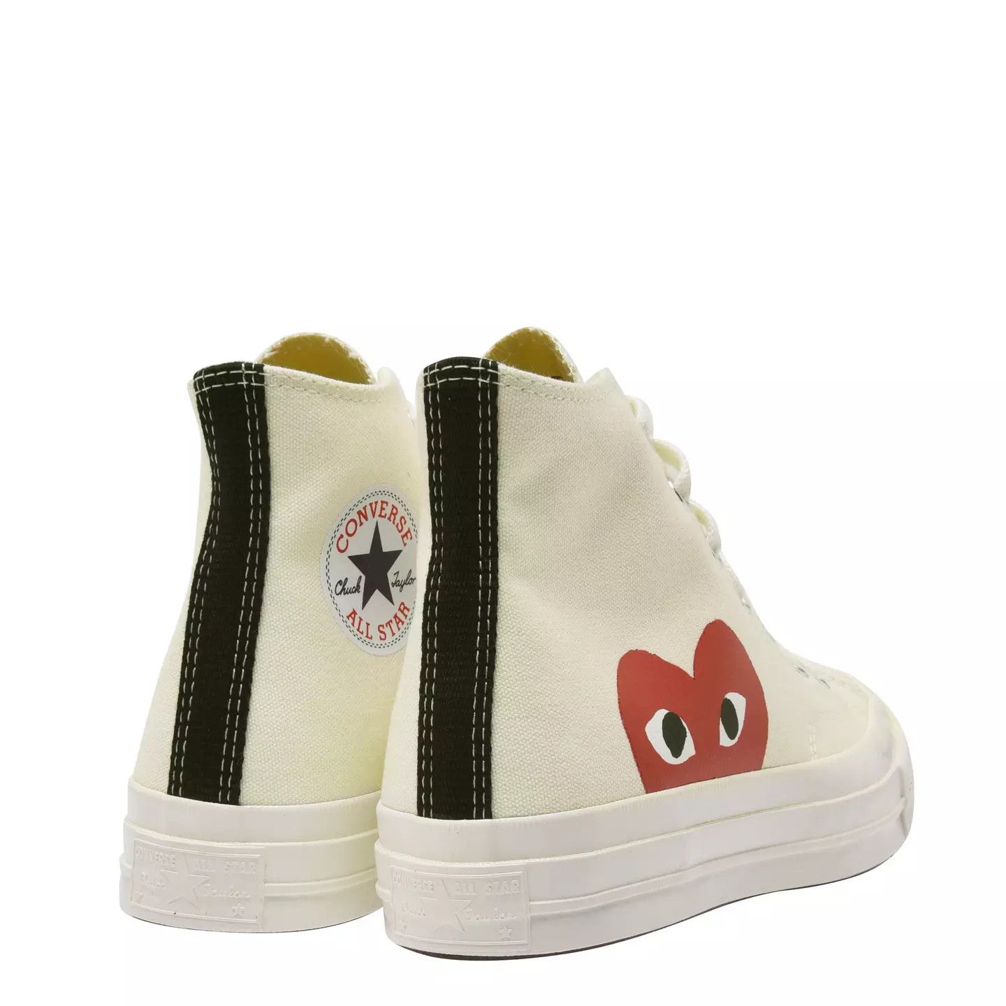 Comme des Garcons PLAY o1g2r1mq0426 Chuck Logo High Top Trainers in White Size US 12 / EU 45 - 5 Thumbnail