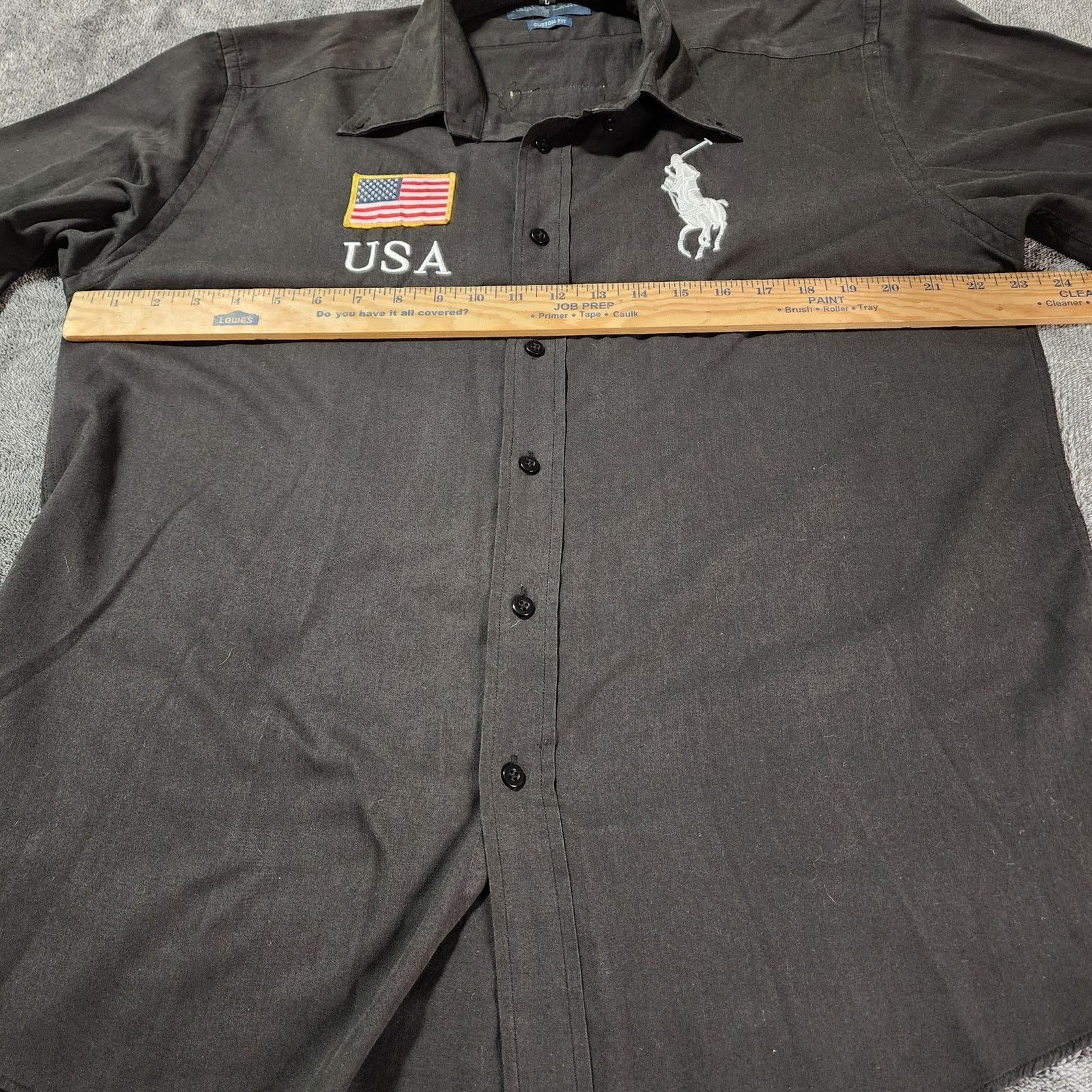 Polo Ralph Lauren Polo USA black long sleeve button up shirt size Large 2344 Size US L / EU 52-54 / 3 - 2 Thumbnail