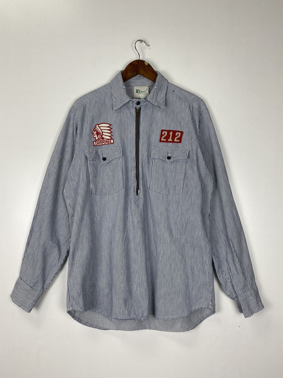 Hilditch & Key × Vintage Vintage Hickory half zipper Size US L / EU 52-54 / 3 - 2 Thumbnail