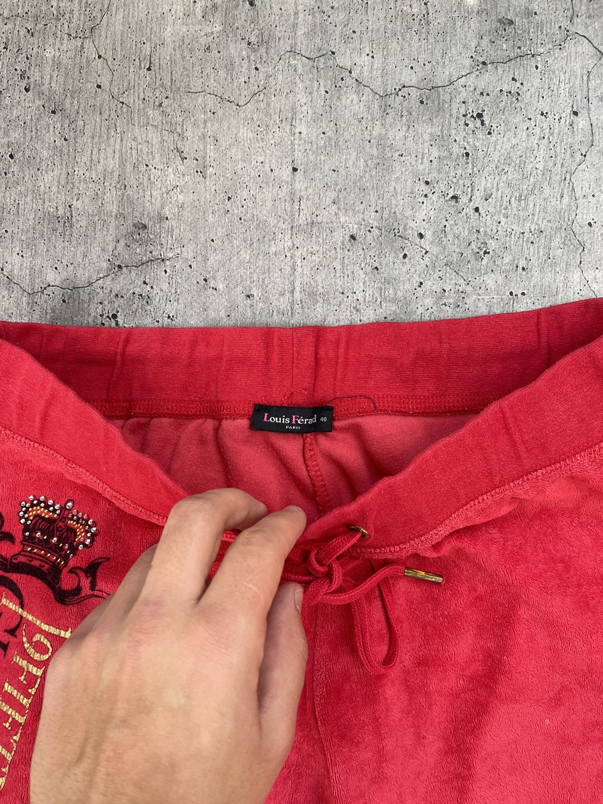 Juicy Couture Vintage y2k Juicy Couture Style Velour Track Suit Size 40" / US 18 - 7 Thumbnail