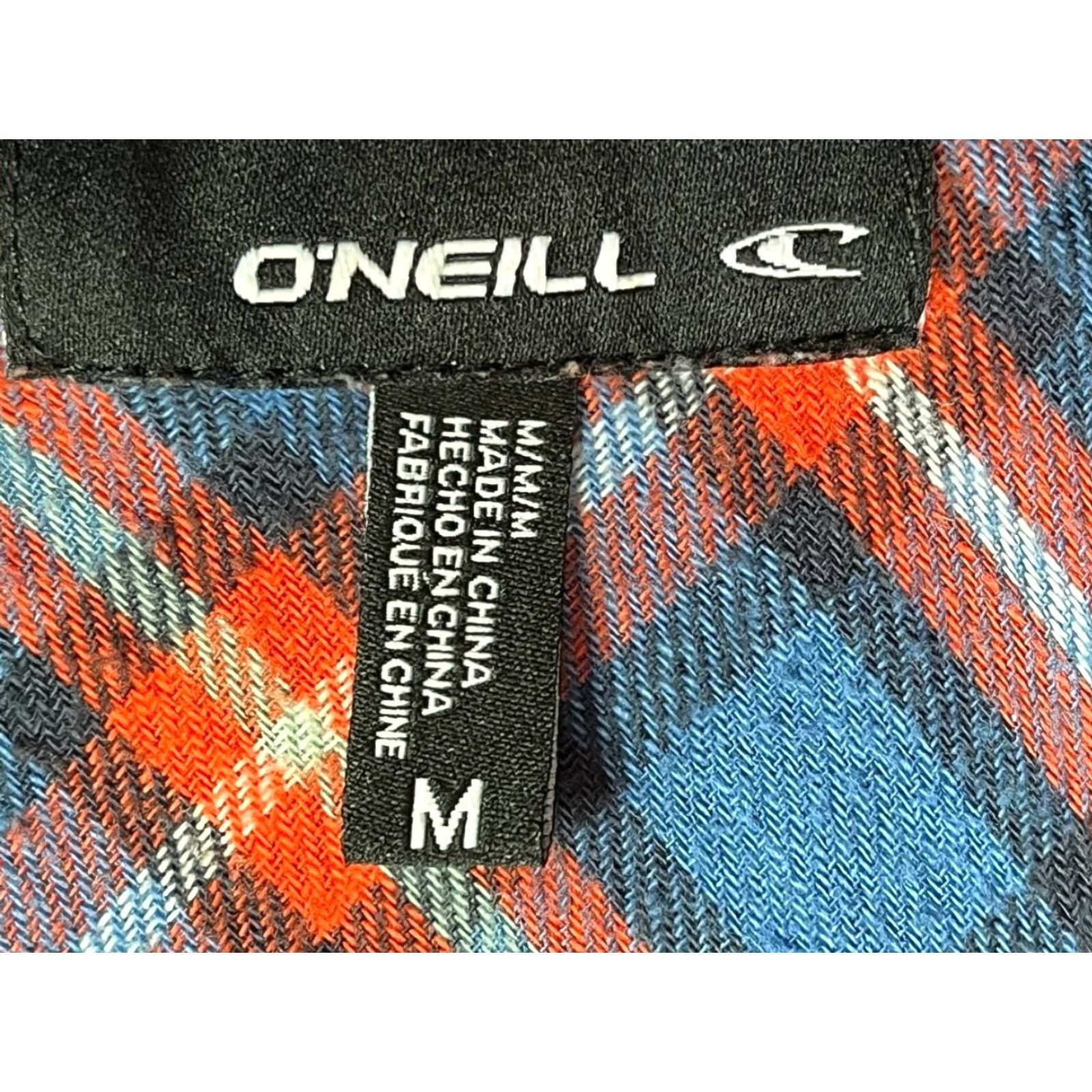 O'Neill O'Neill Flannel Shirt Womens M Blue Plaid Long Sleeve Button-Up 100% Cotton Size M / US 6-8 / IT 42-44 - 6 Thumbnail