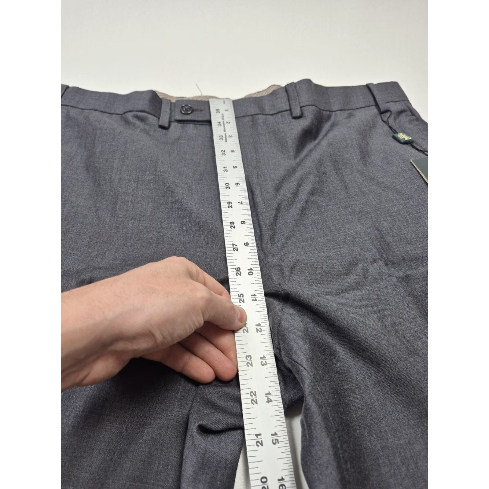 Ralph Lauren Lauren Ralph Lauren Dress Pants Mens 42x32 Gray Wool Flat Front NWT Office Size US 42 / EU 58 - 6 Thumbnail