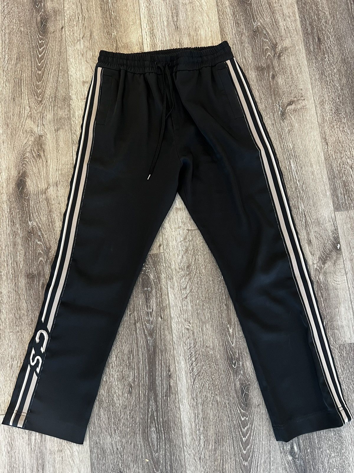 image of Cmmn Swdn Black Logo Trackpants Size 50, Men's