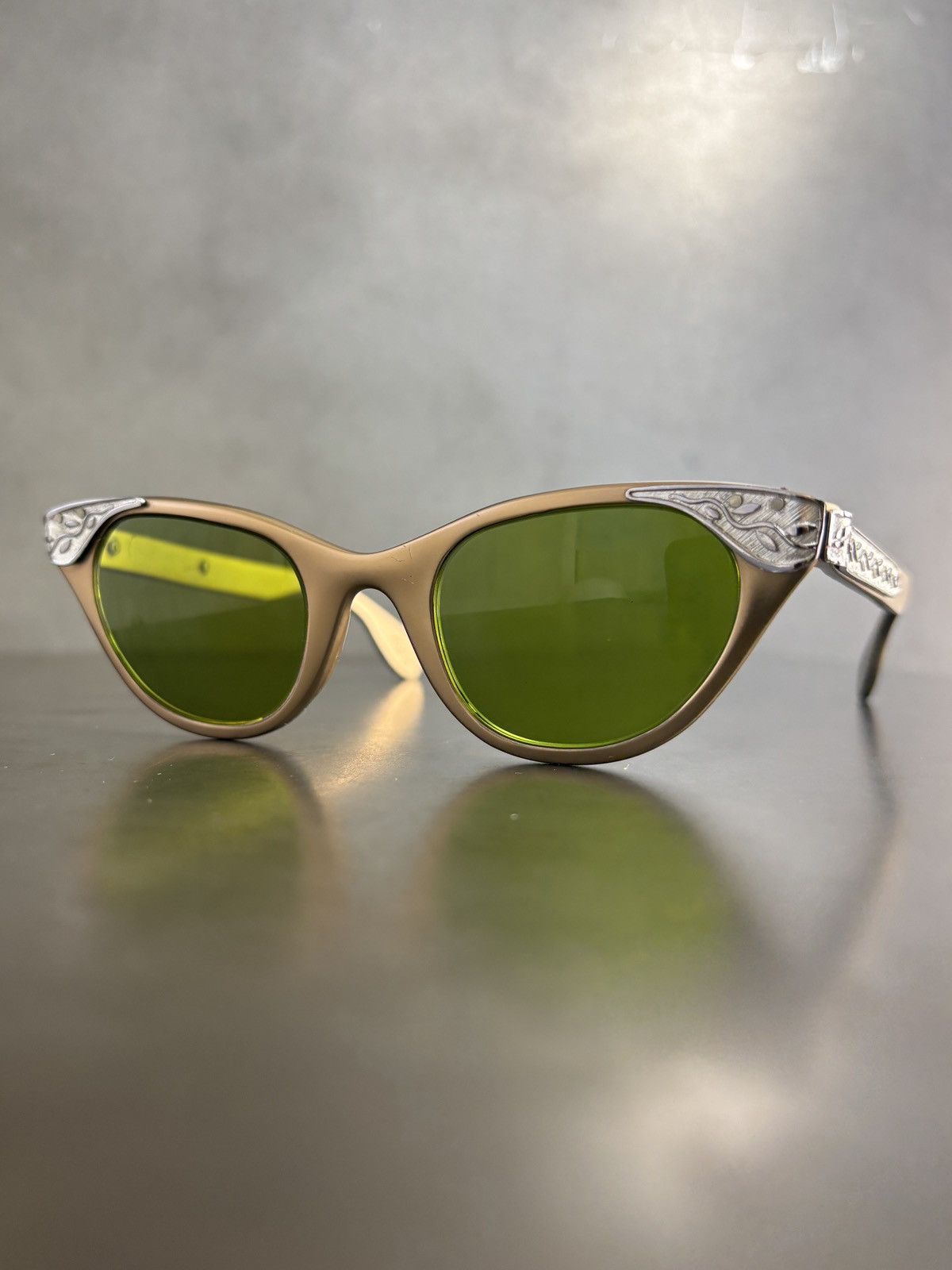 American Optical × Other × Vintage 1960s Tura Sunglasses 1950s Vintage Bronze Metal Turanette Size ONE SIZE - 16 Thumbnail
