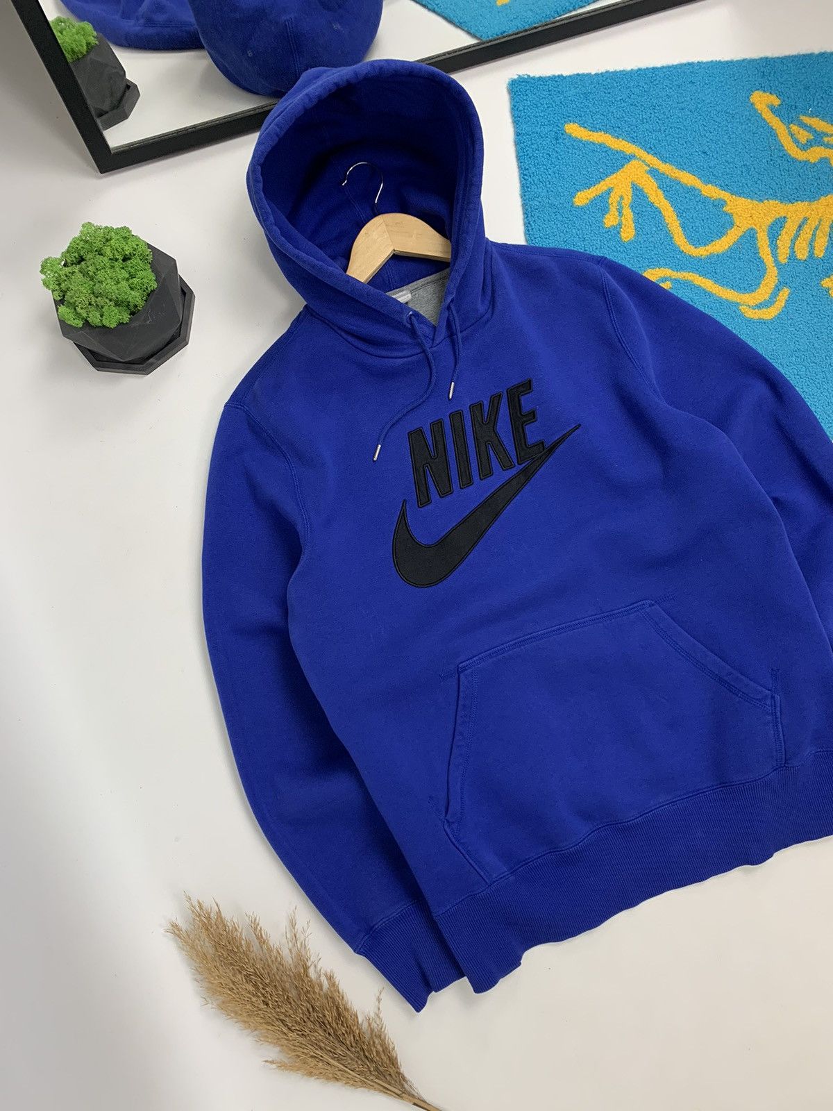 Nike × Vintage Vintage Nike 90’s Big logo Hoodie Size US L / EU 52-54 / 3 - 2 Thumbnail
