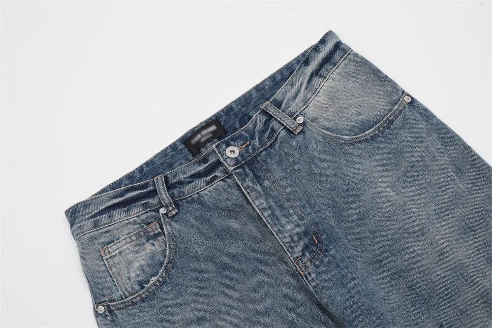 Japanese Brand × Jean Men's oversize vintage washed distressed wide-leg jeans Size US 32 / EU 48 - 4 Thumbnail