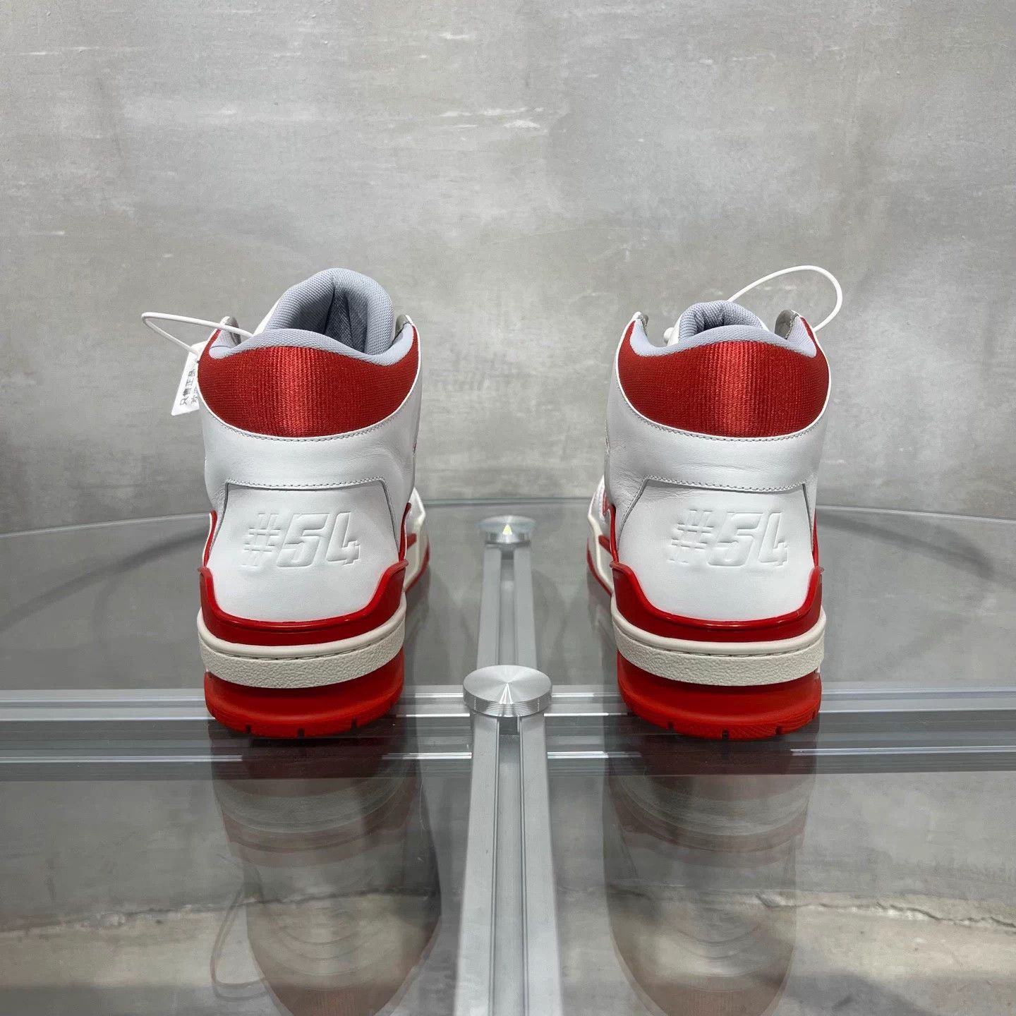 Louis Vuitton LV Trainer City Limited White Red UK8 (42) Size US 8 / EU 41 - 6 Thumbnail