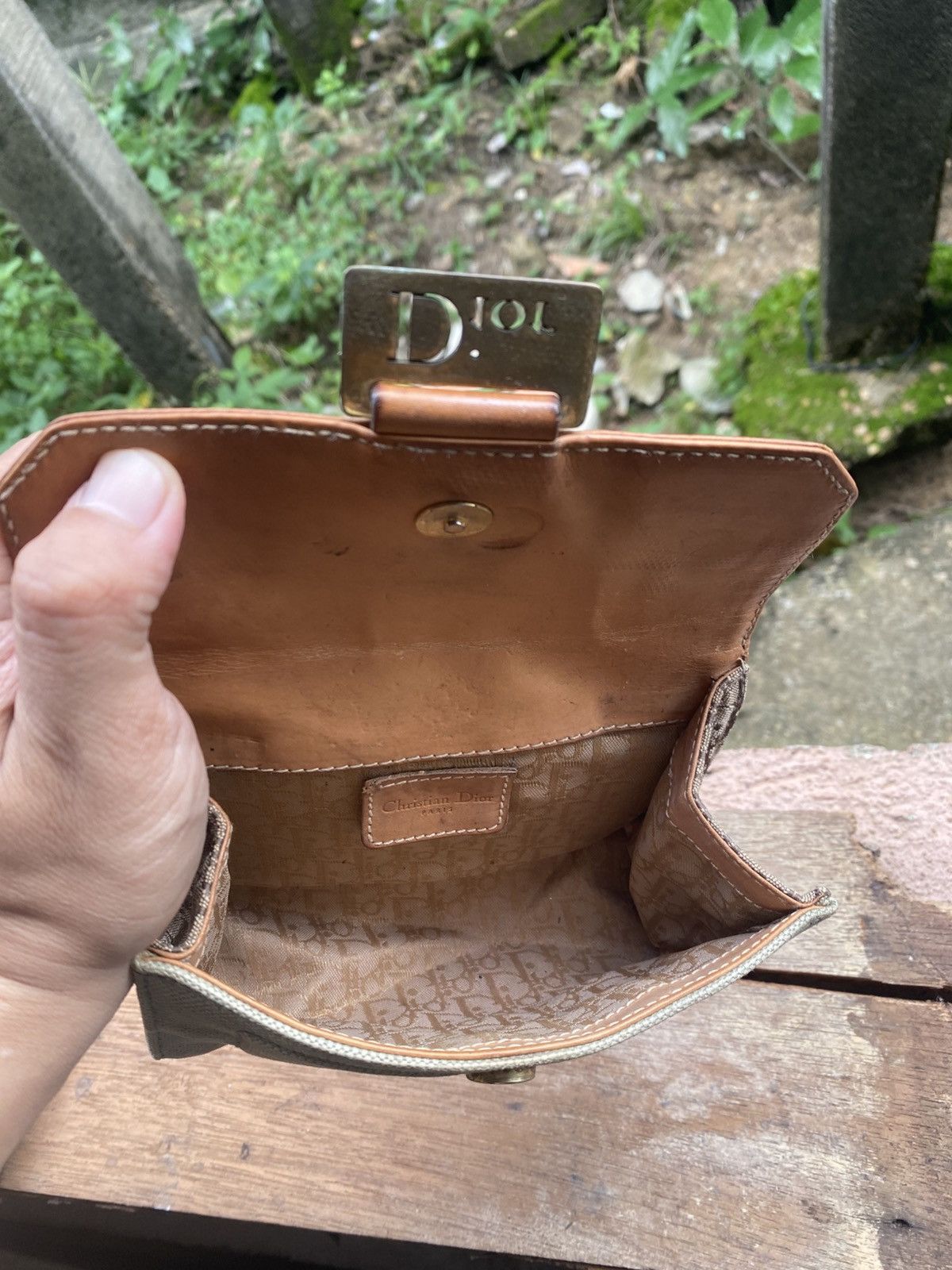 Dior × Vintage Vintage Christian Dior Canvas Wallet Size ONE SIZE - 5 Thumbnail