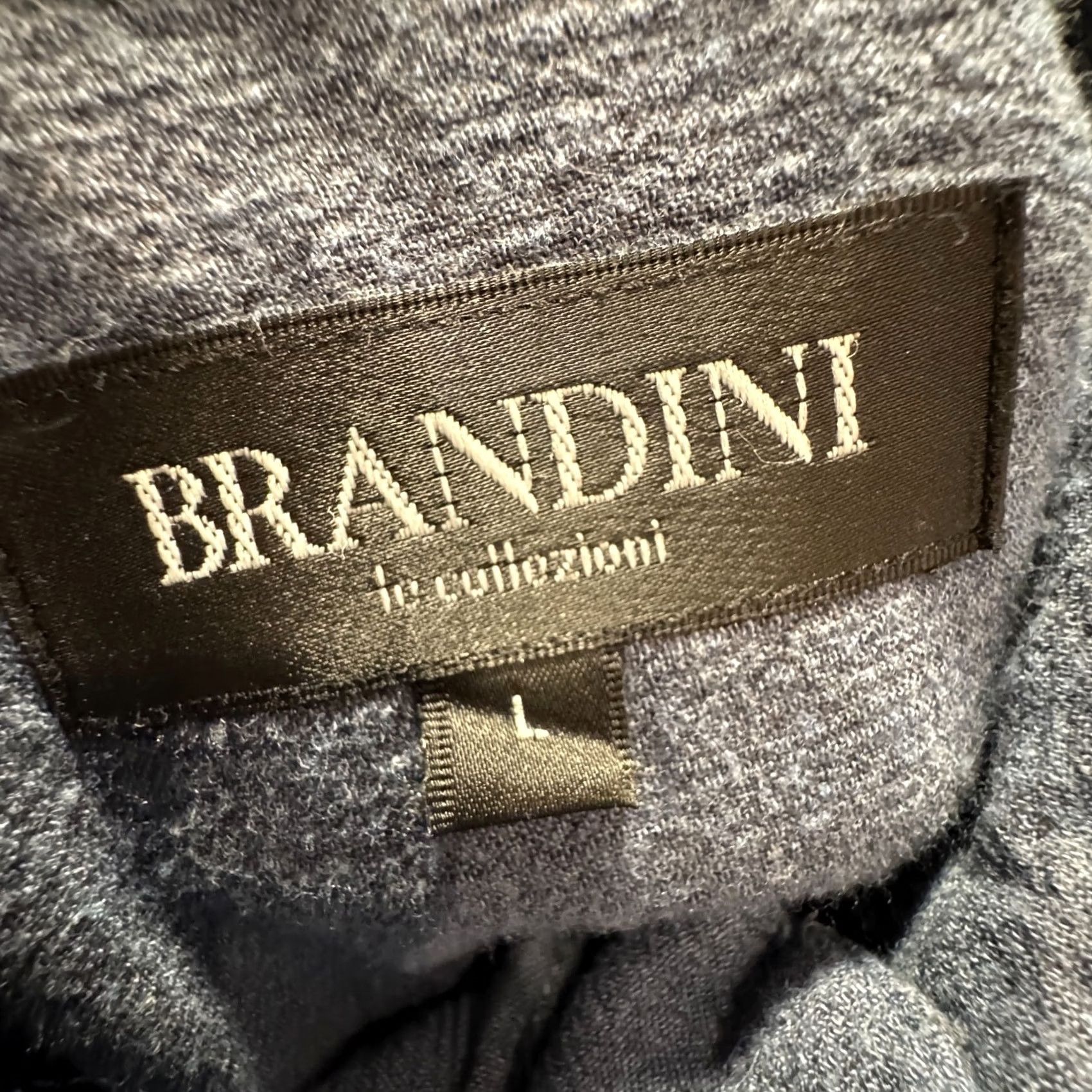 Vintage Brandini Shirt Mens Large Blue Cotton Rayon Linen Long Sleeve Textured Preppy Button-Up Shirt Size US L / EU 52-54 / 3 - 5 Thumbnail