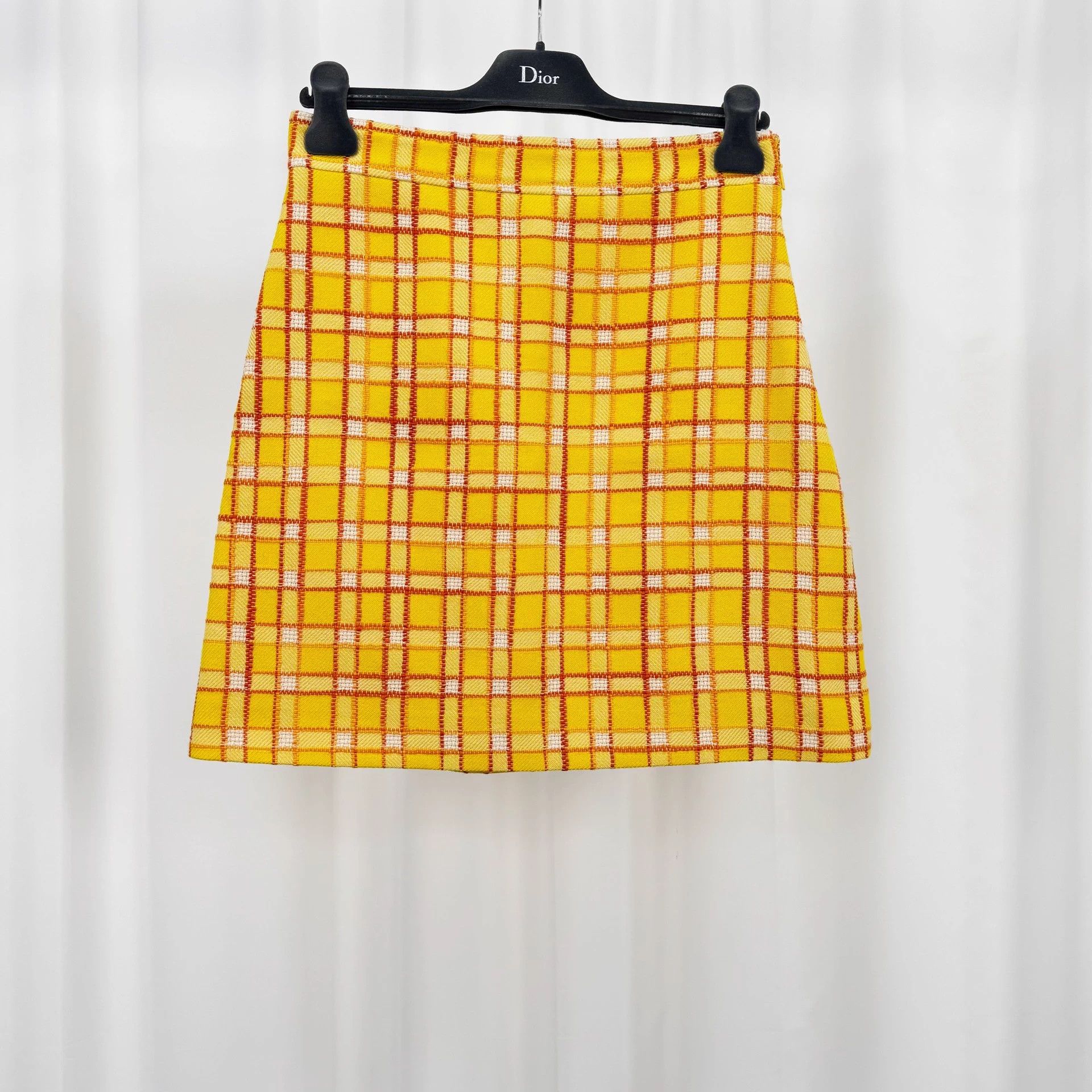 Gucci Gucci wool woven check skirt 42 new Size 28" / US 6 / IT 42 - 1 Thumbnail