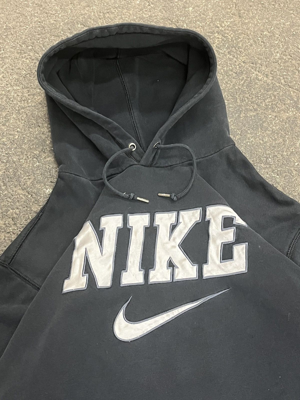 Nike × Vintage Nike center swoosh spell out hoodie streetwear hype rare y2k Size US XXL / EU 58 / 5 - 6 Thumbnail