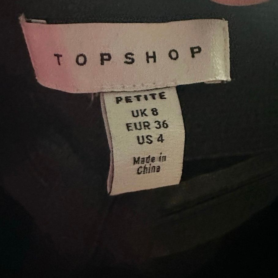 Topshop Topshop Black Faux Leather Leggings Side Zip, Stretch Waist Size 27" / US 4 / IT 40 - 9 Thumbnail