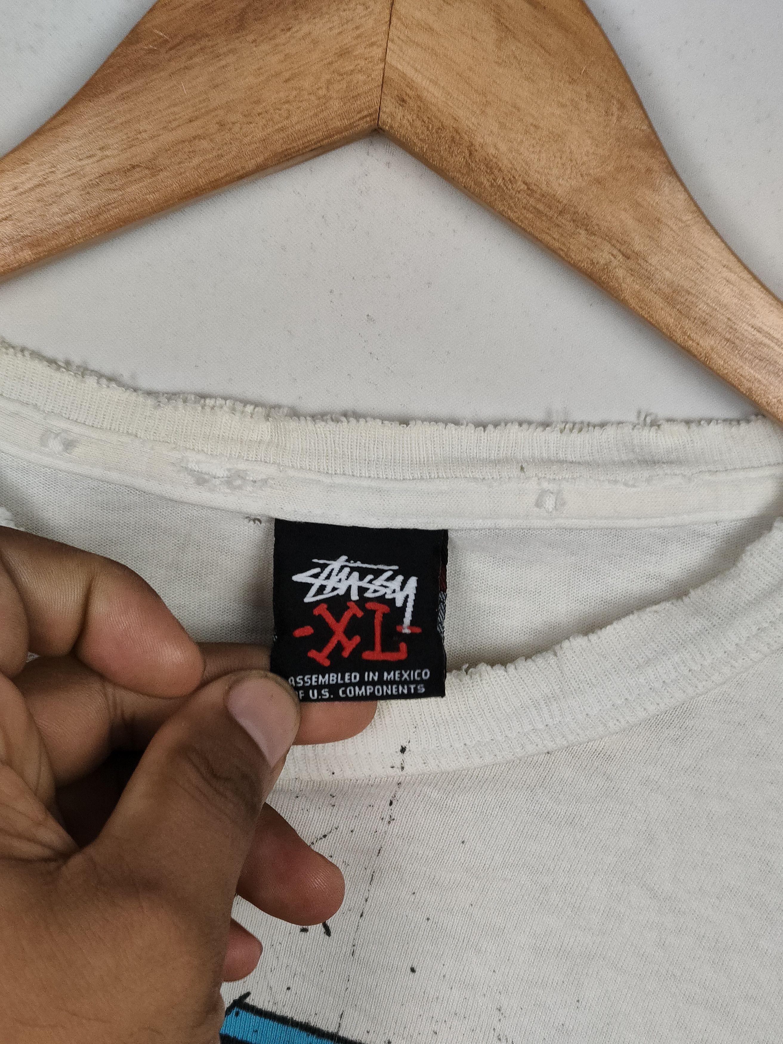Stussy × Vintage Vintage Stussy Longsleeve Shirt Size US XL / EU 56 / 4 - 3 Thumbnail