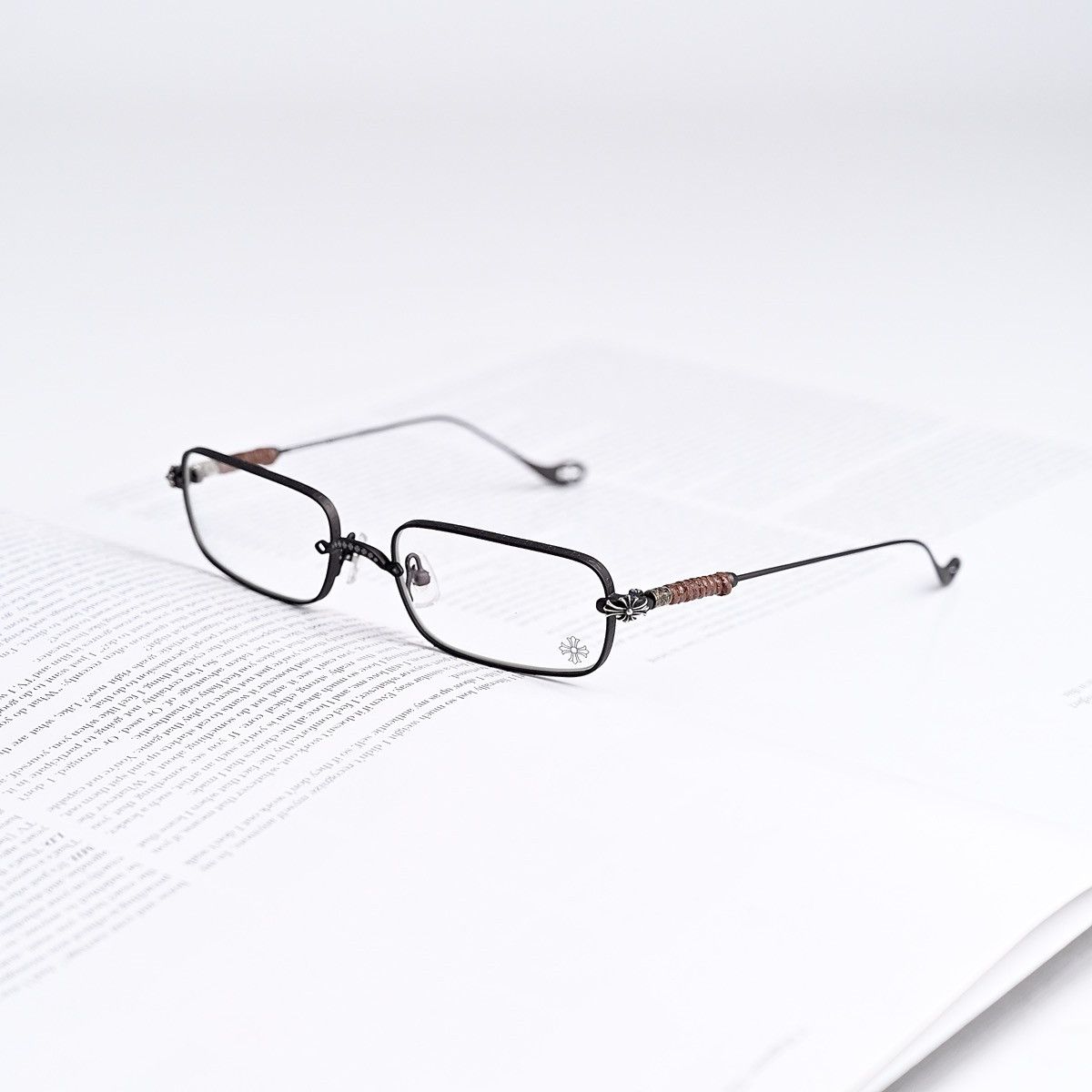 Chrome Hearts CHROME HEARTS SKIDDER MATTE CLASSIC BROWN GLASSES Size ONE SIZE - 1 Thumbnail