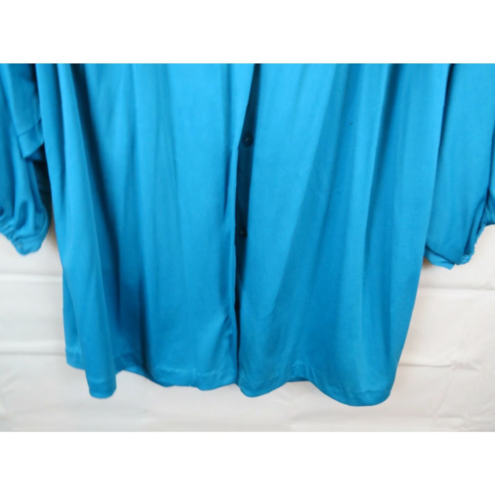 Vintage VINTAGE California blue polyester top shirt M Stain Destroyed Terry 1970s Shirt Mens Size M / US 6-8 / IT 42-44 - 3 Thumbnail